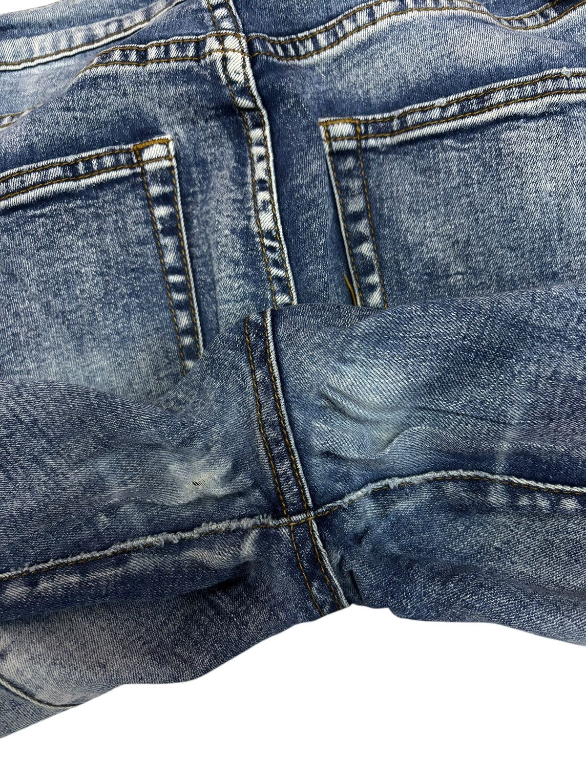 Japanese Brand × Vintage Bondage One Way Flared Faded Front Seam Jeans Size 26" / US 2 / IT 38 - 6 Thumbnail