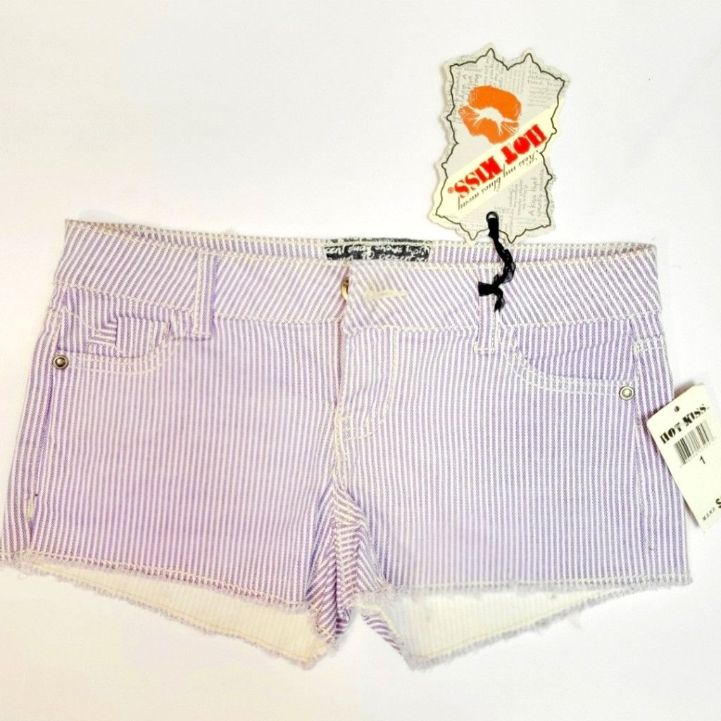 Other Hot Kiss Cici Striped Purple Cici Shorts Size 1 Size 24" / US 00 / IT 34 - 1 Thumbnail
