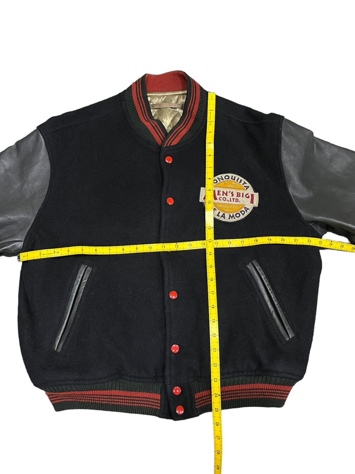 BIGI RARE🔥VINTAGE 90’s MEN’S BIGI Wool Leather Varsity Jacket Size US M / EU 48-50 / 2 - 13 Thumbnail