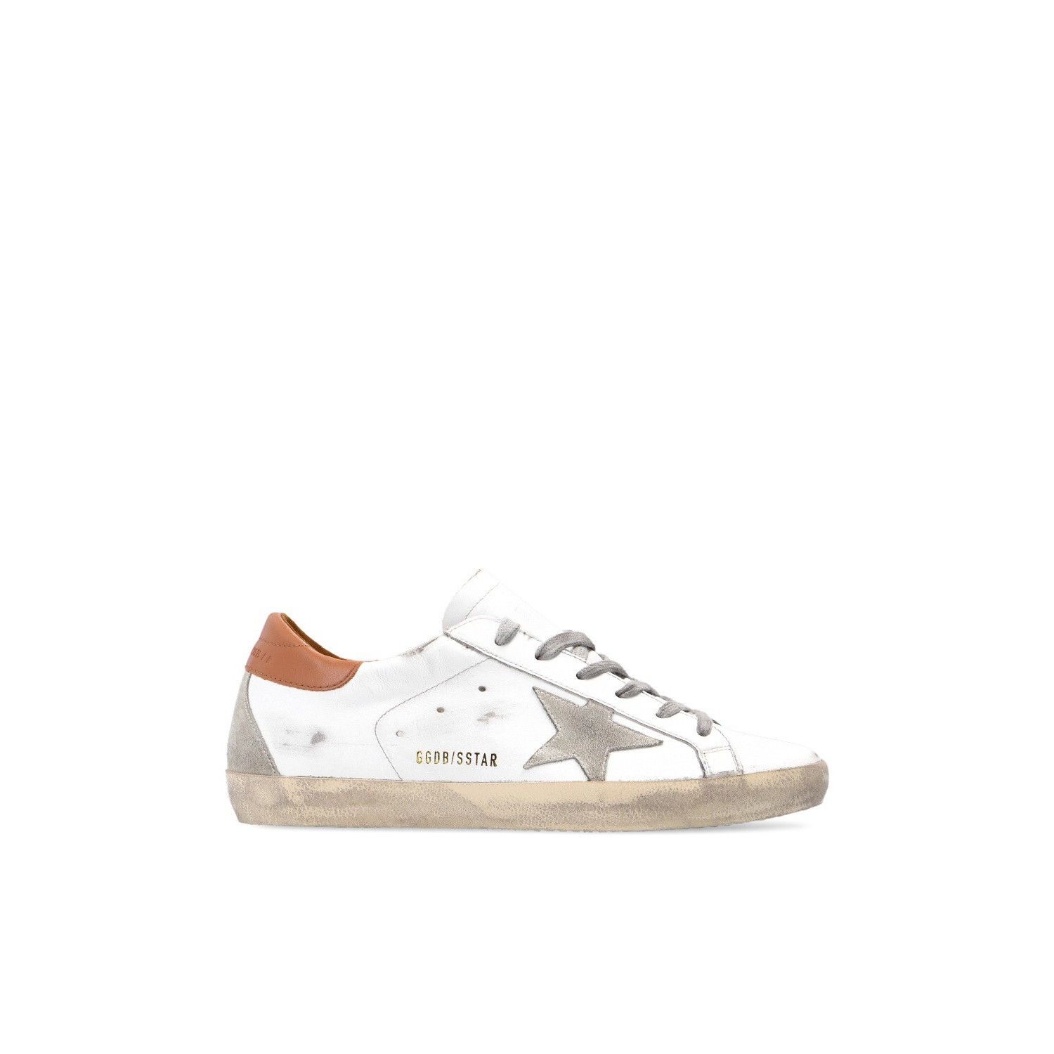 GOLDEN GOOSE Super-Star Women's White/Grey Leather Sneakers