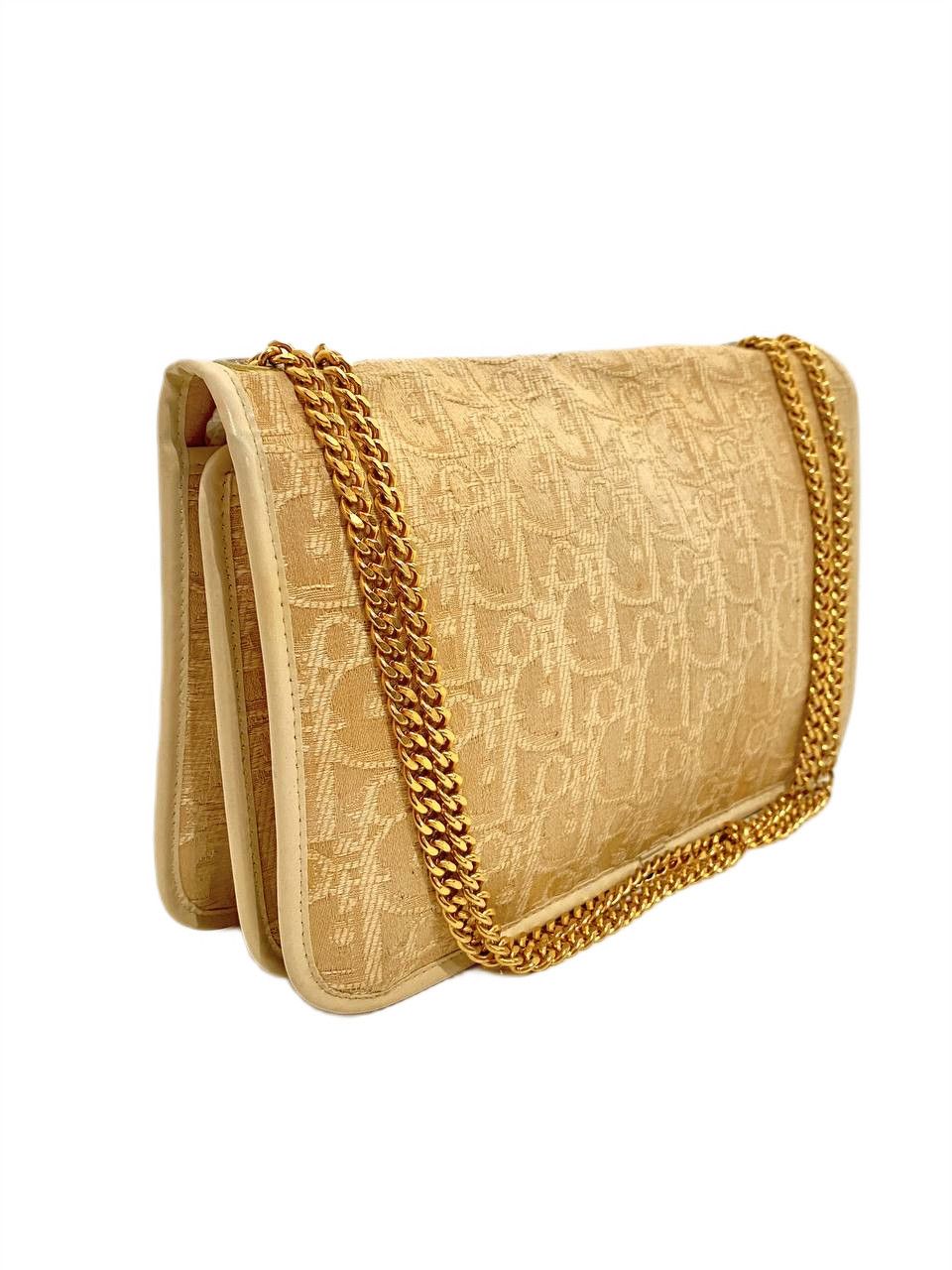 Dior Dior Oblique Logo Monogram Chain Shoulder Hand Bag Vintage Size ONE SIZE - 5 Thumbnail