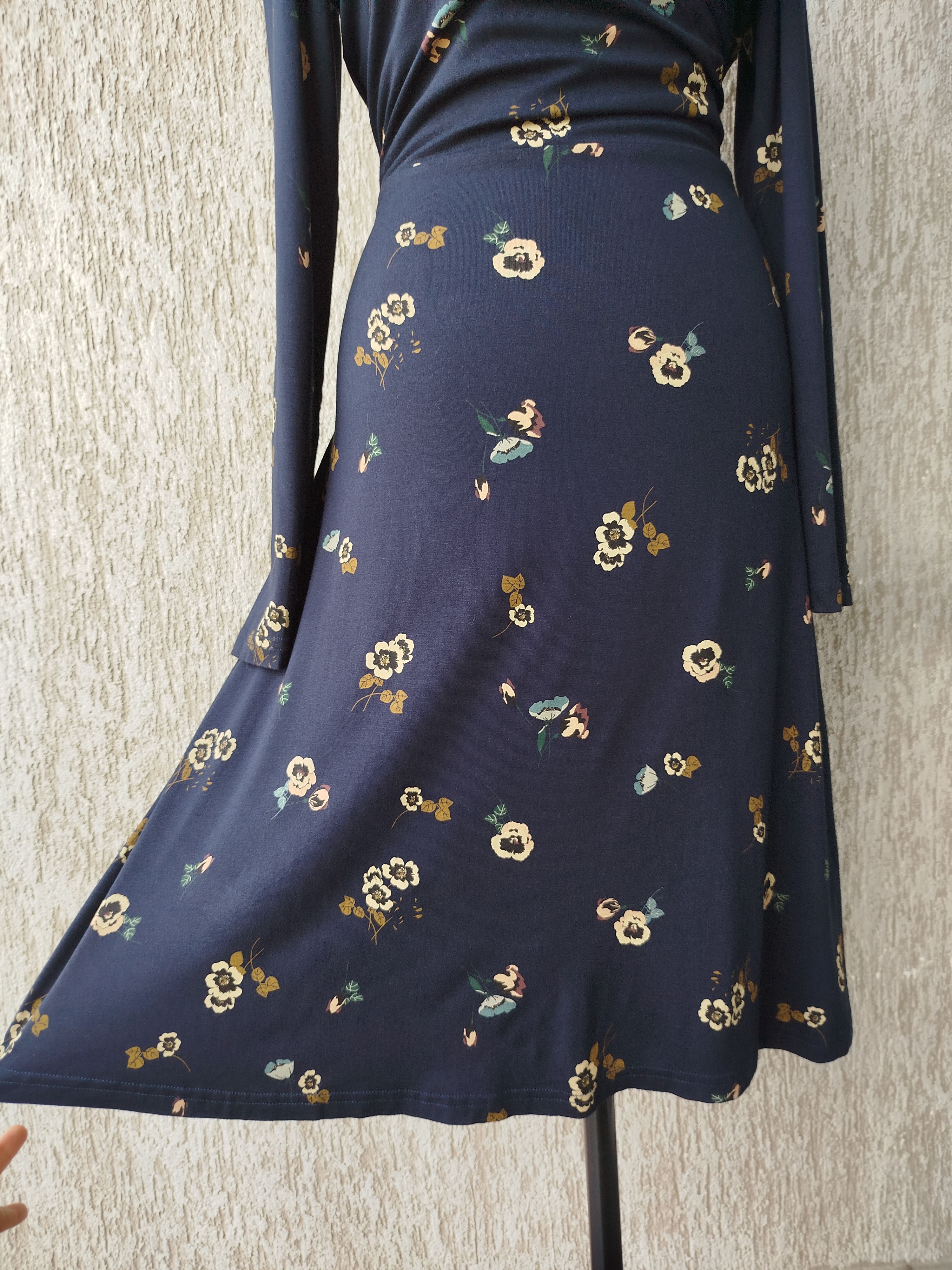 Hysteric Glamour VIVE MARIA Dress Midi Floral Wrap Romantic Navy Size M Size M / US 6-8 / IT 42-44 - 4 Thumbnail
