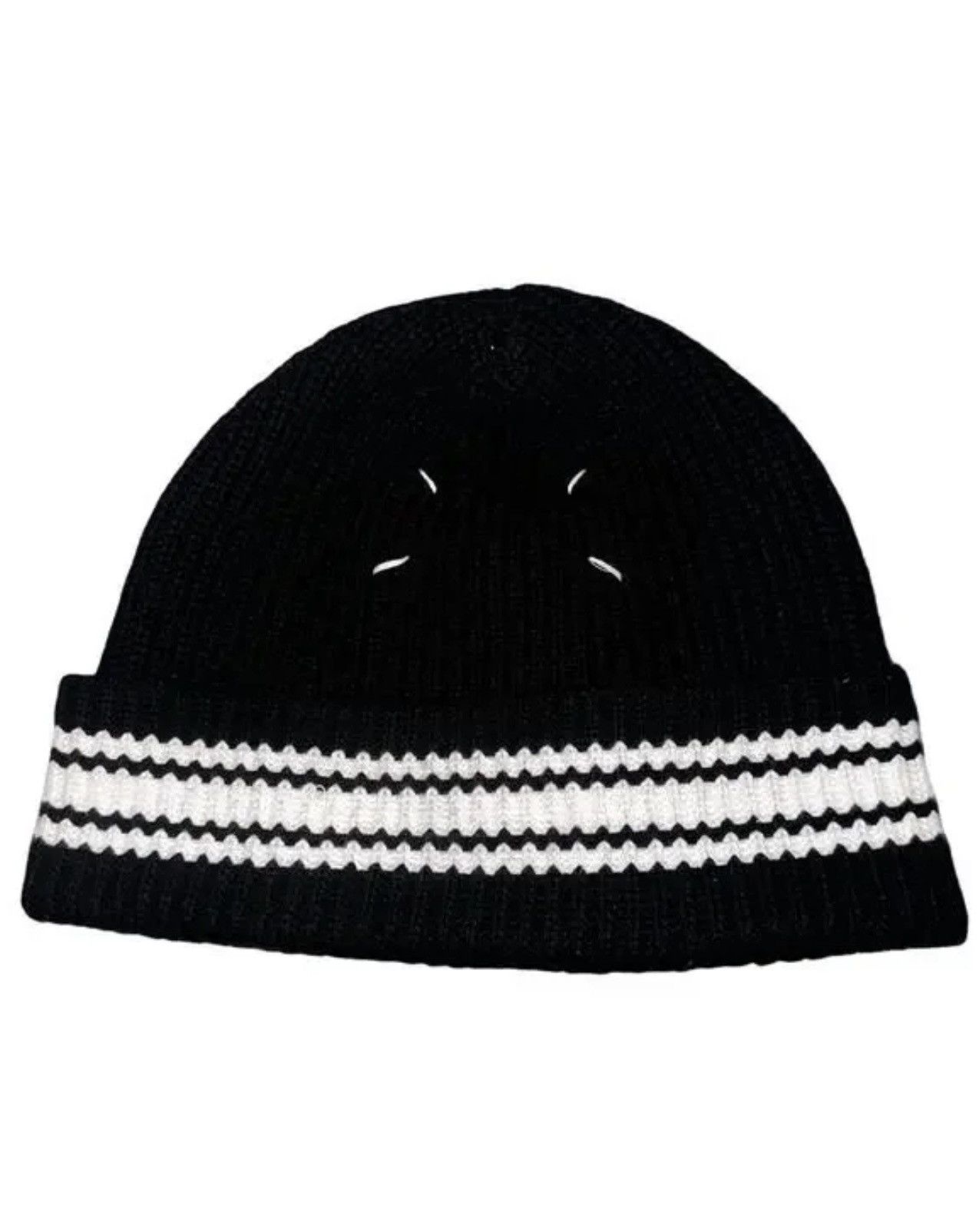 Maison Margiela Striped Wool Beanie