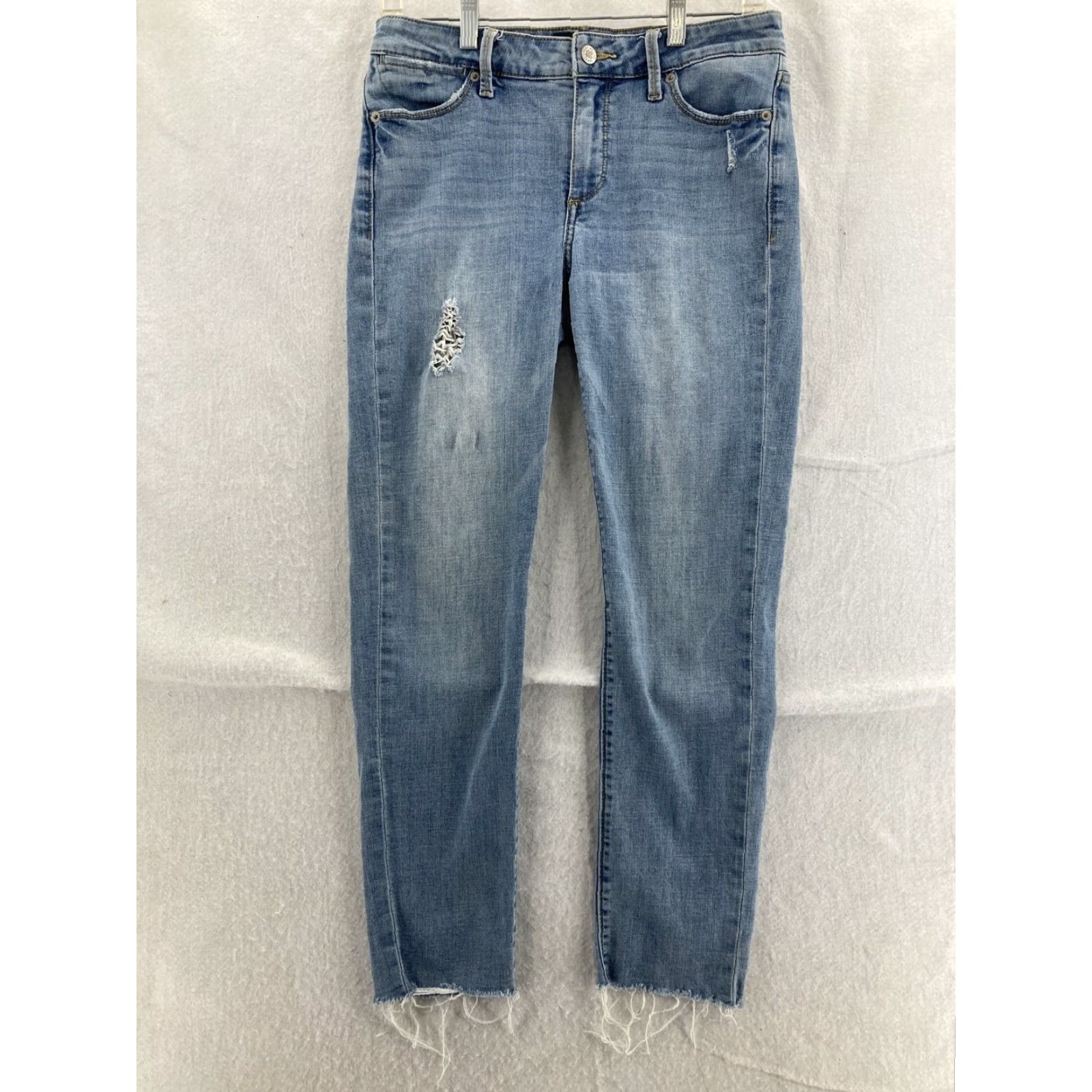 Lucky Brand Lucky Brand Jeans 6 Hayden Crop Womens Jeans Blue Cotton Blend Denim 27 Inseam 28 Waist 6 Regular Cropped 90s Theme Size 28" / US 6 / IT 42 - 2 Thumbnail