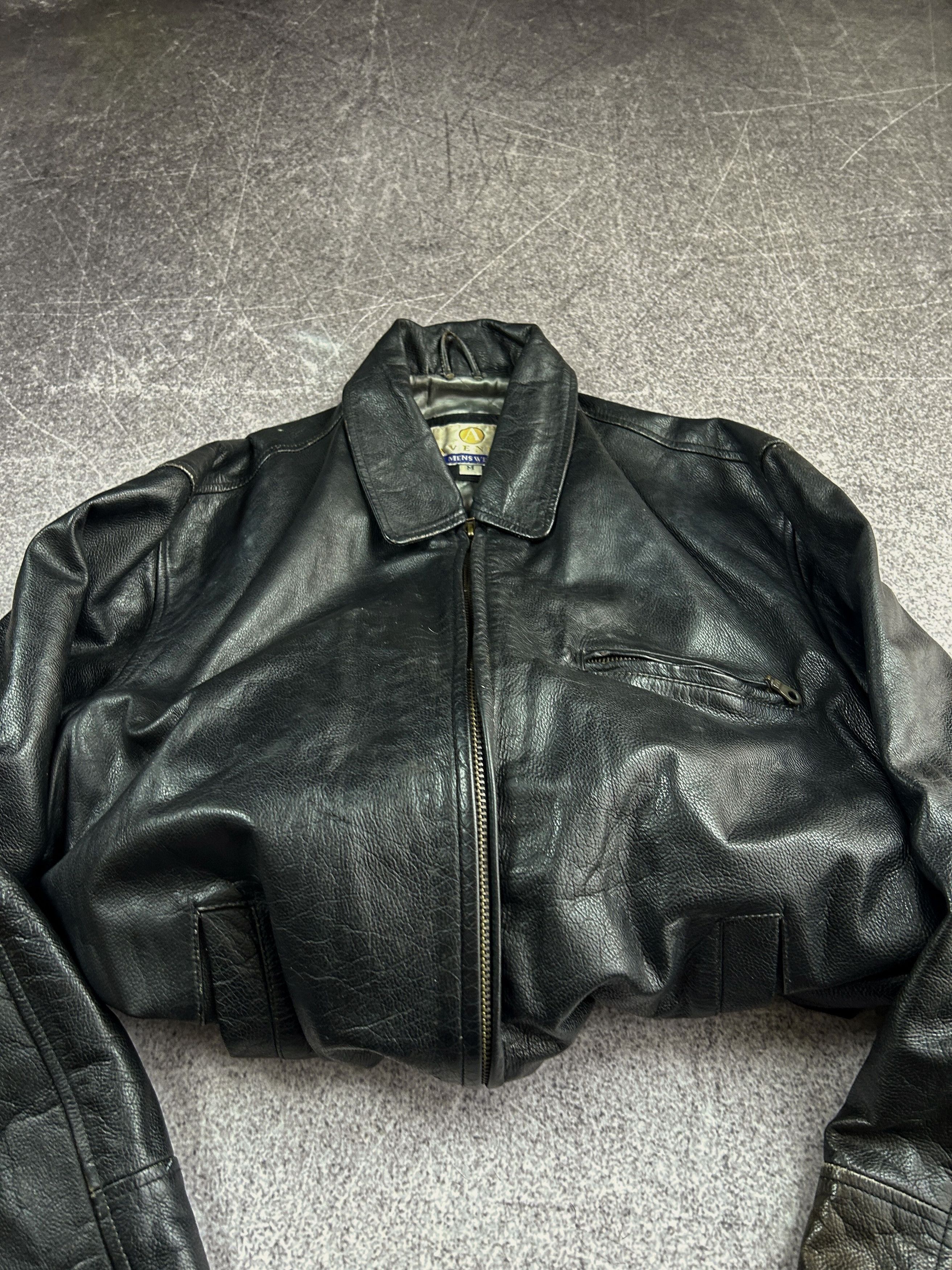 Japanese Brand VTG Yohji Yamamoto Kanye West Ye Style Washed Leather Jacket Size US L / EU 52-54 / 3 - 4 Thumbnail