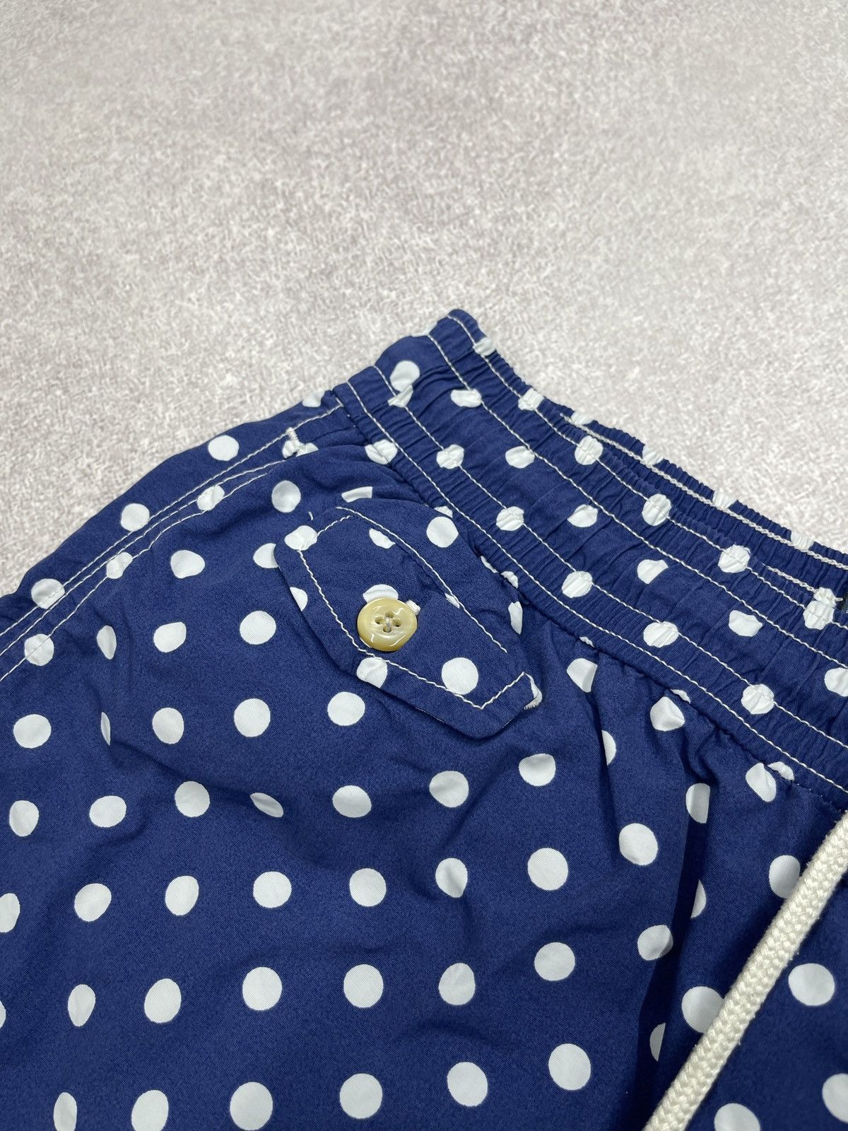 Polo Ralph Lauren Vintage Polo Ralph Lauren Polka dot Shorts Navy Y2K Rugby Size US 32 / EU 48 - 5 Thumbnail