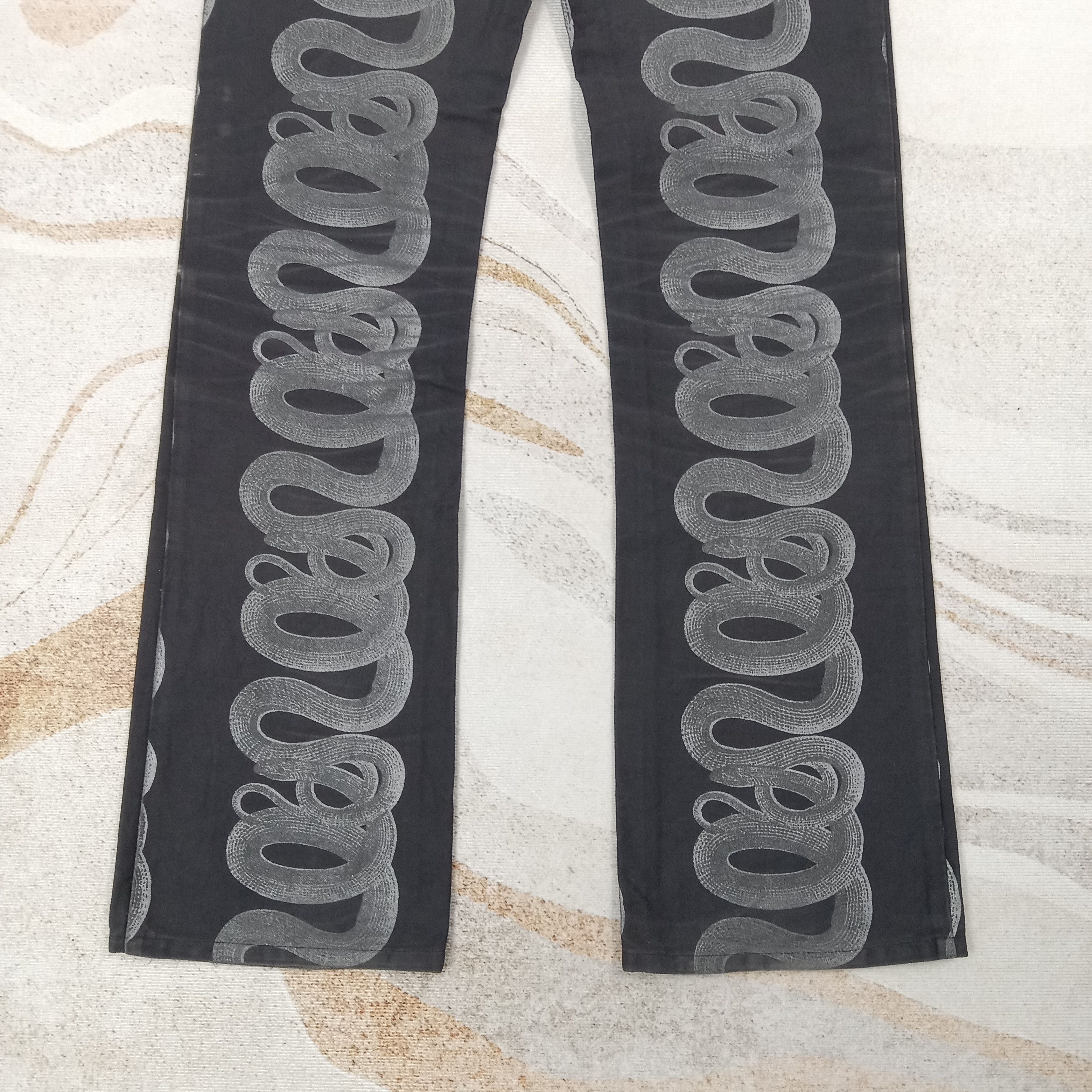 Hysteric Glamour Hysteric Glamour Japanese Snake Denim Jeans C265N11 Size 25" / US 0 / IT 36 - 10 Thumbnail