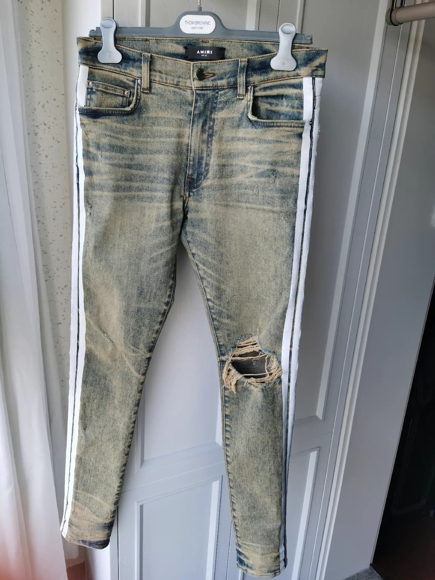 Amiri AMIRI Ripped Slim Jeans Size 32 Denim Hermes High Street King Size US 32 / EU 48 - 1 Thumbnail