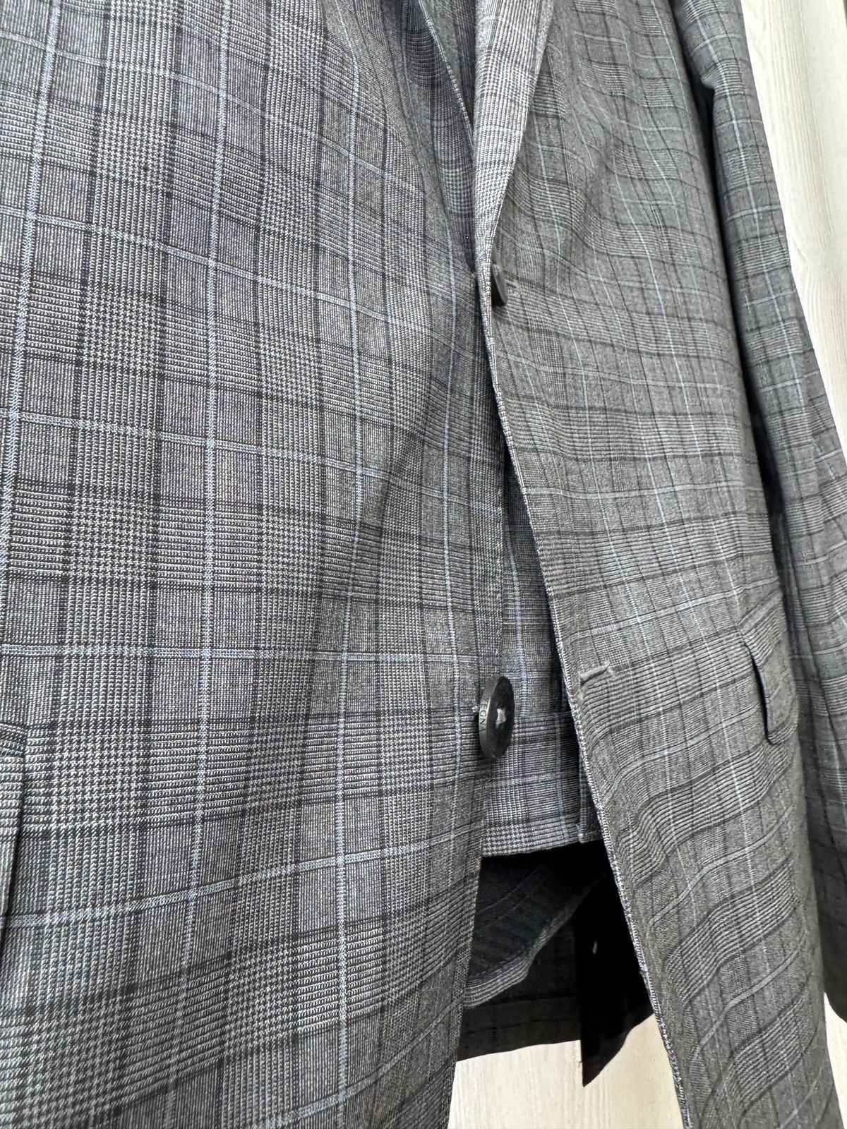 Z Zegna Z Zegna Ermenegildo Zegna wool checkered grey unlined suit Size 42L - 8 Thumbnail