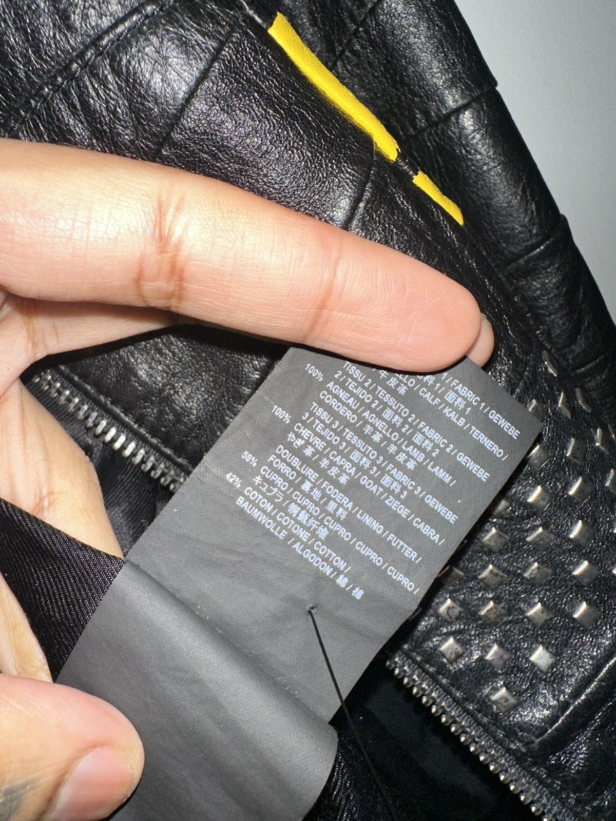 Saint Laurent Paris $9900 Saint Laurent Patchwork Rider Jacket Size US S / EU 44-46 / 1 - 9 Thumbnail