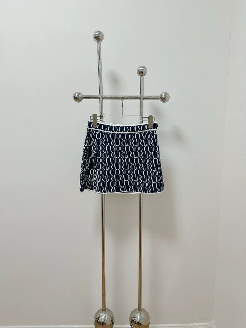 Dior Dior 24 autumn and winter letter knitted skirt Size 42" / US 20 - 1 Thumbnail