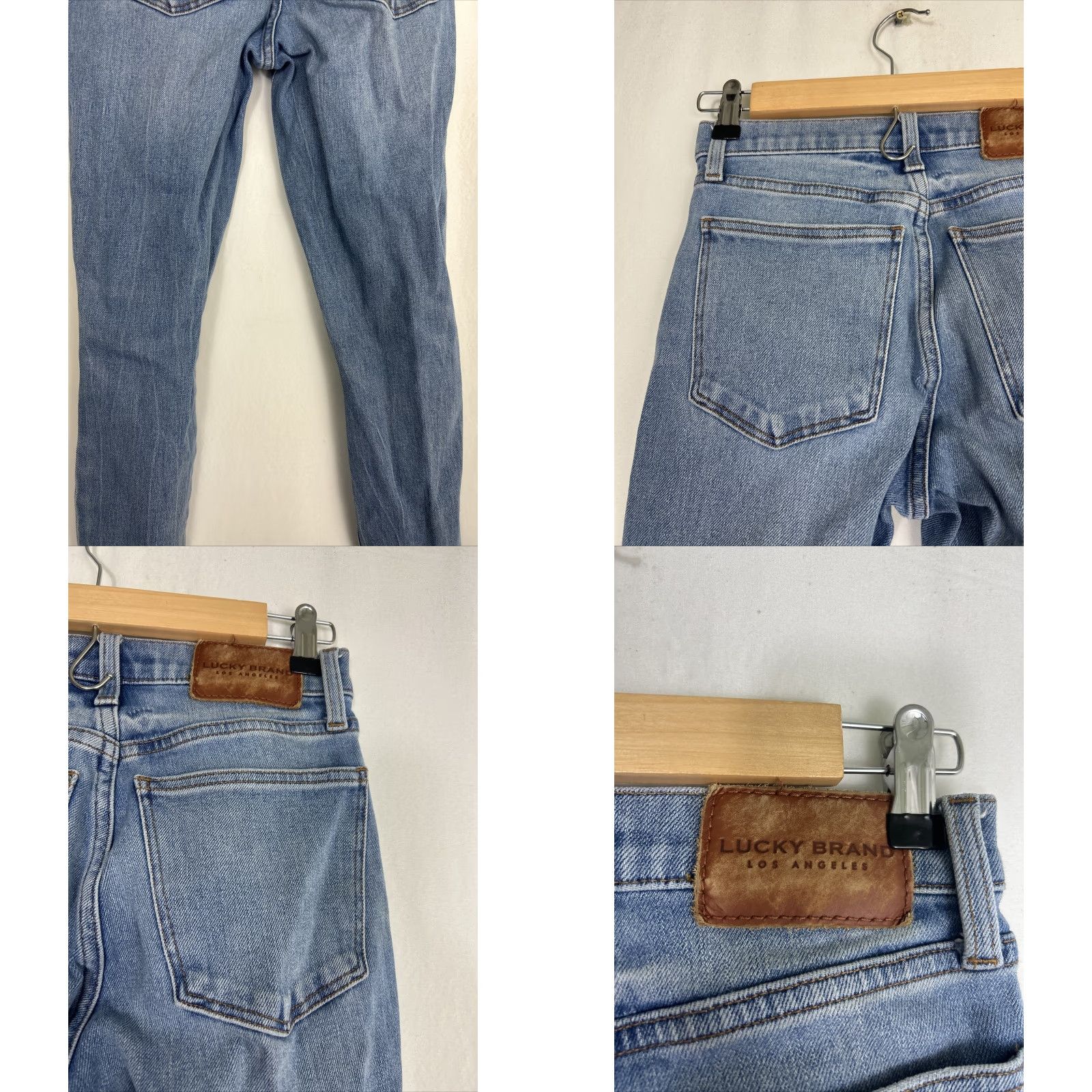 Lucky Brand Lucky Brand Jeans Bridgette High Rise Crop Denim Button Fly Raw Hem Size 4/27 Blue Size 27" / US 4 / IT 40 - 8 Thumbnail