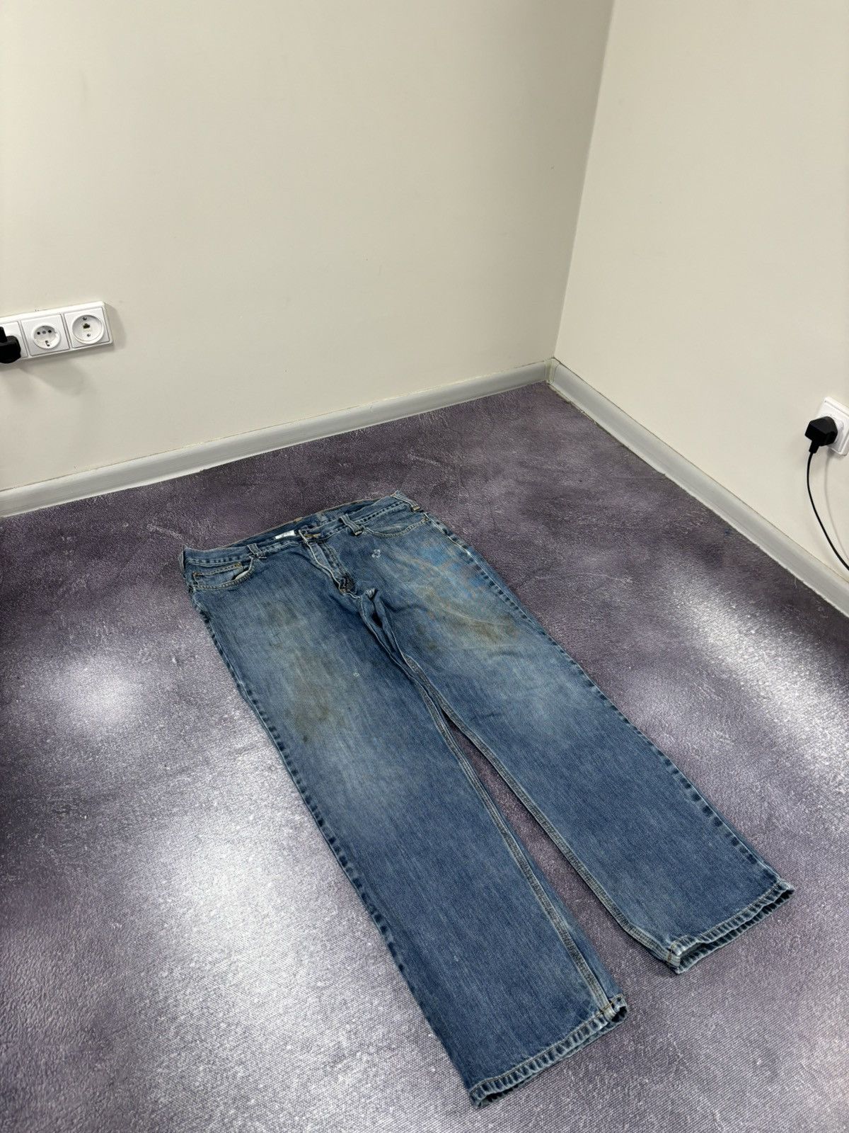 Carhartt Vintage Carhartt Blue Work Denim Relaxed Fit Baggy Jeans Size US 38 / EU 54 - 7 Thumbnail