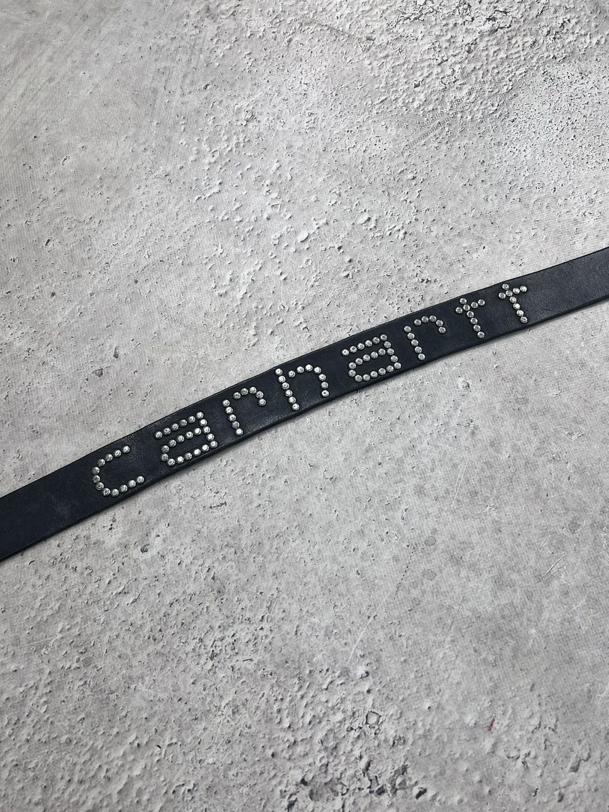 Carhartt × Vintage VINTAGE Y2K METAL LOGO CARHARTT LEATHER BELT Size 34 - 1 Thumbnail