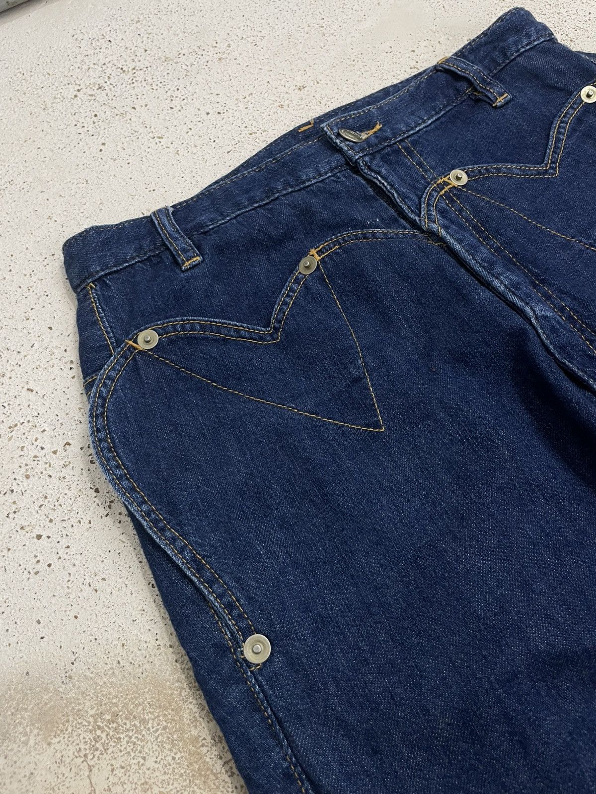 mercibeaucoup Mercibeaucoup Jevous Enprie Drop Crotch Dark Denim Size US 29 - 6 Thumbnail