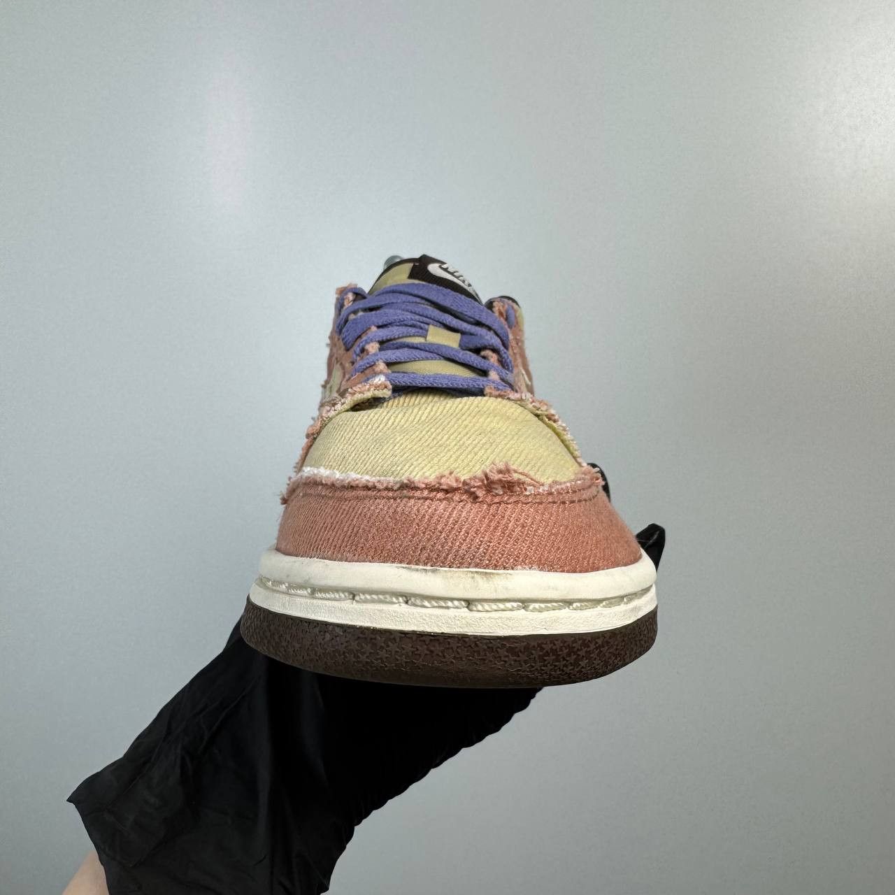 Nike Nike Dunk Low Scrap Beige Purple Distressed Size 38.5 Size US 7 / IT 37 - 8 Thumbnail