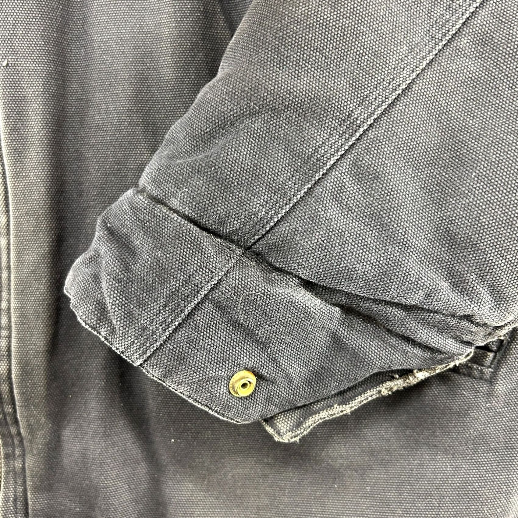 Vintage VINTAGE Tri Mountain Jacket Mens XL Black Canvas Quilted Workwear 90s Bomber Jacket Regular Mens Size US XL / EU 56 / 4 - 3 Thumbnail