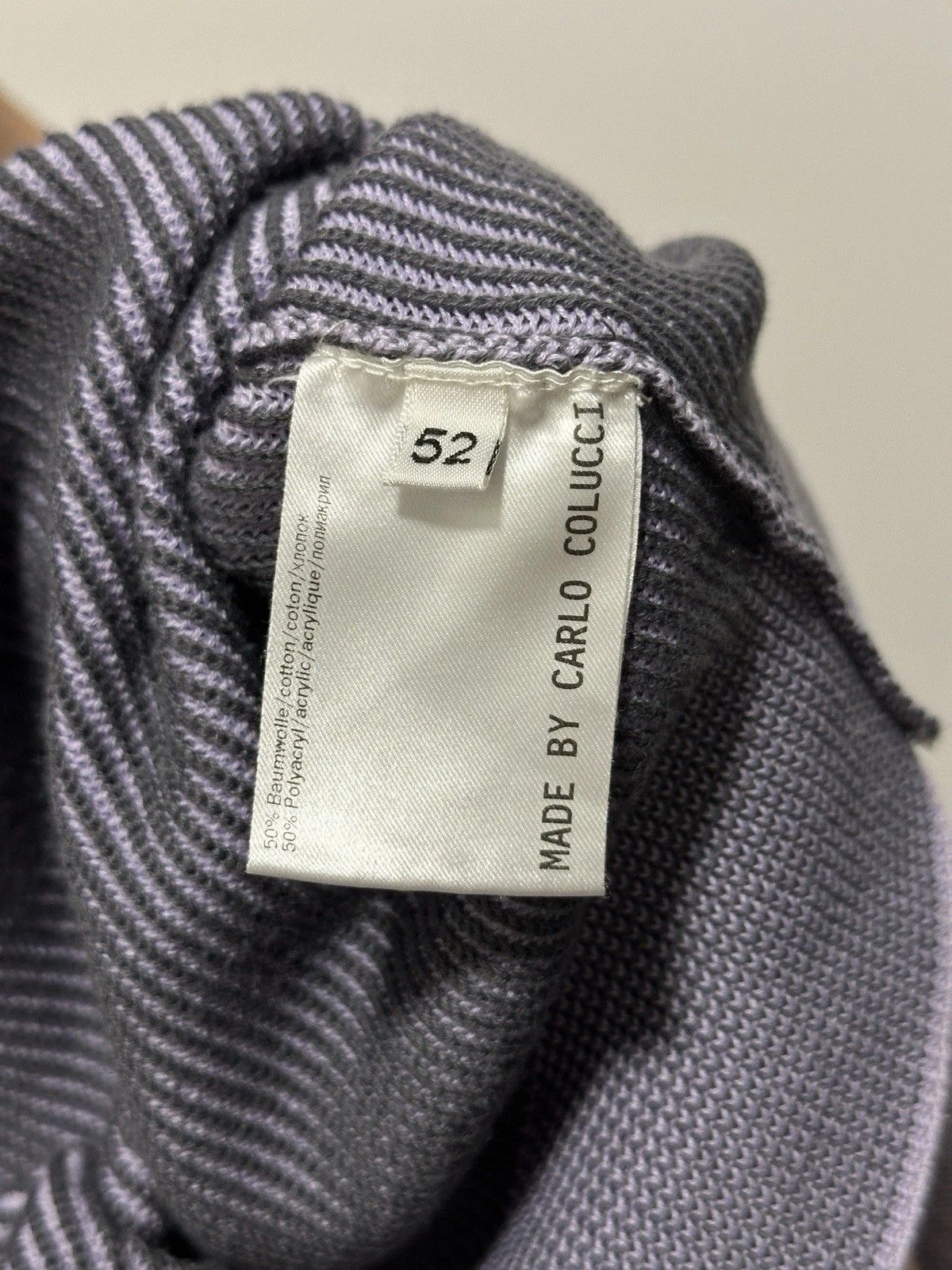 Carlo Colucci Carlo Colucci Mens Sweater Modern Cut Knit Size US L / EU 52-54 / 3 - 11 Thumbnail