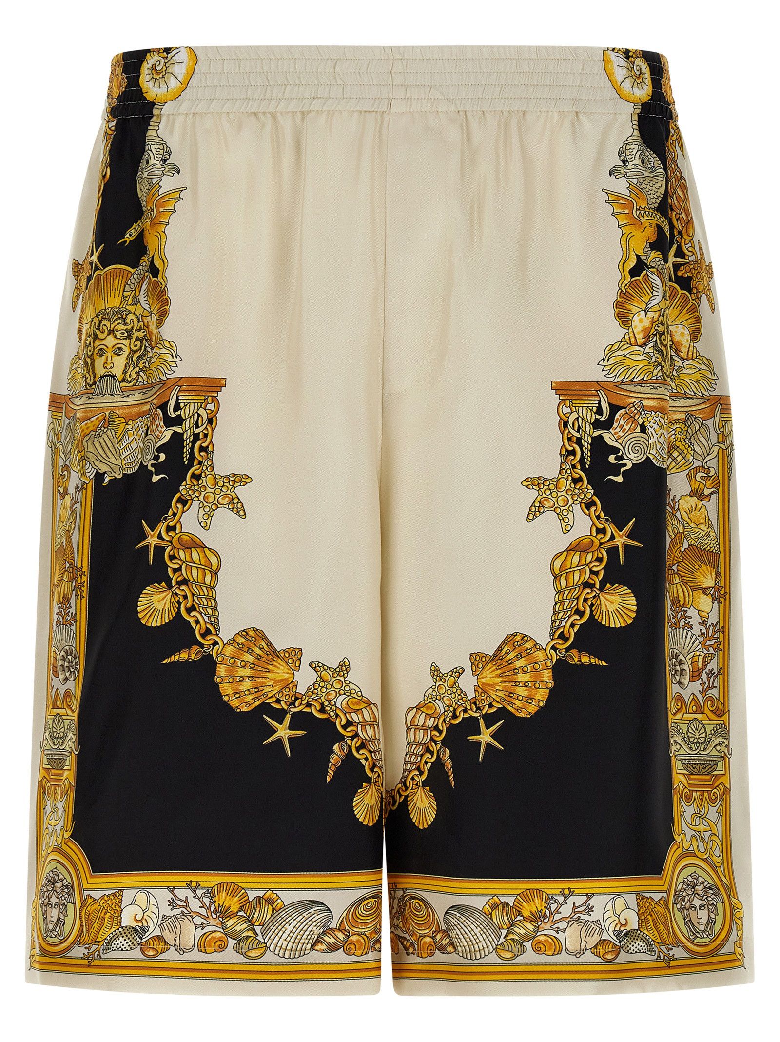 'Coral Theatre' Print Bermuda Shorts
