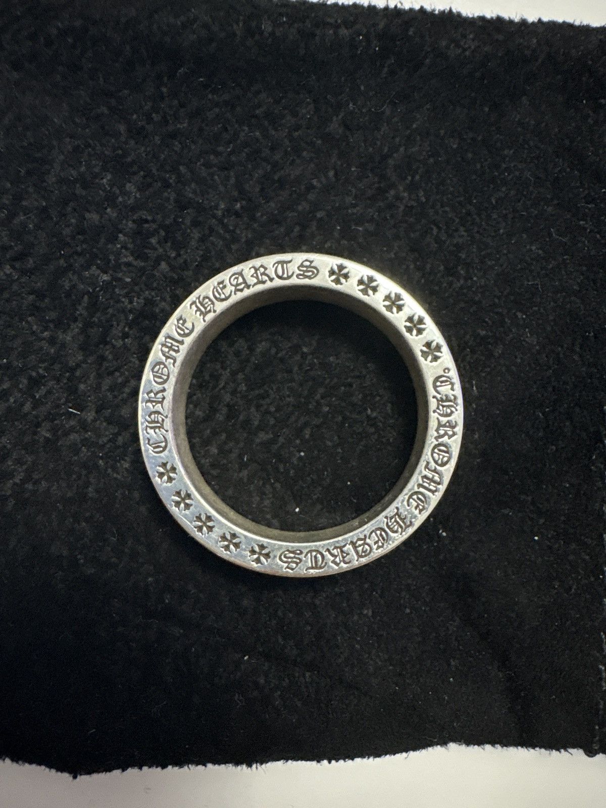 Chrome Hearts Chrome Hearts CH NYC Spacer Ring Size 12 – 925 Silver – Size ONE SIZE - 4 Thumbnail