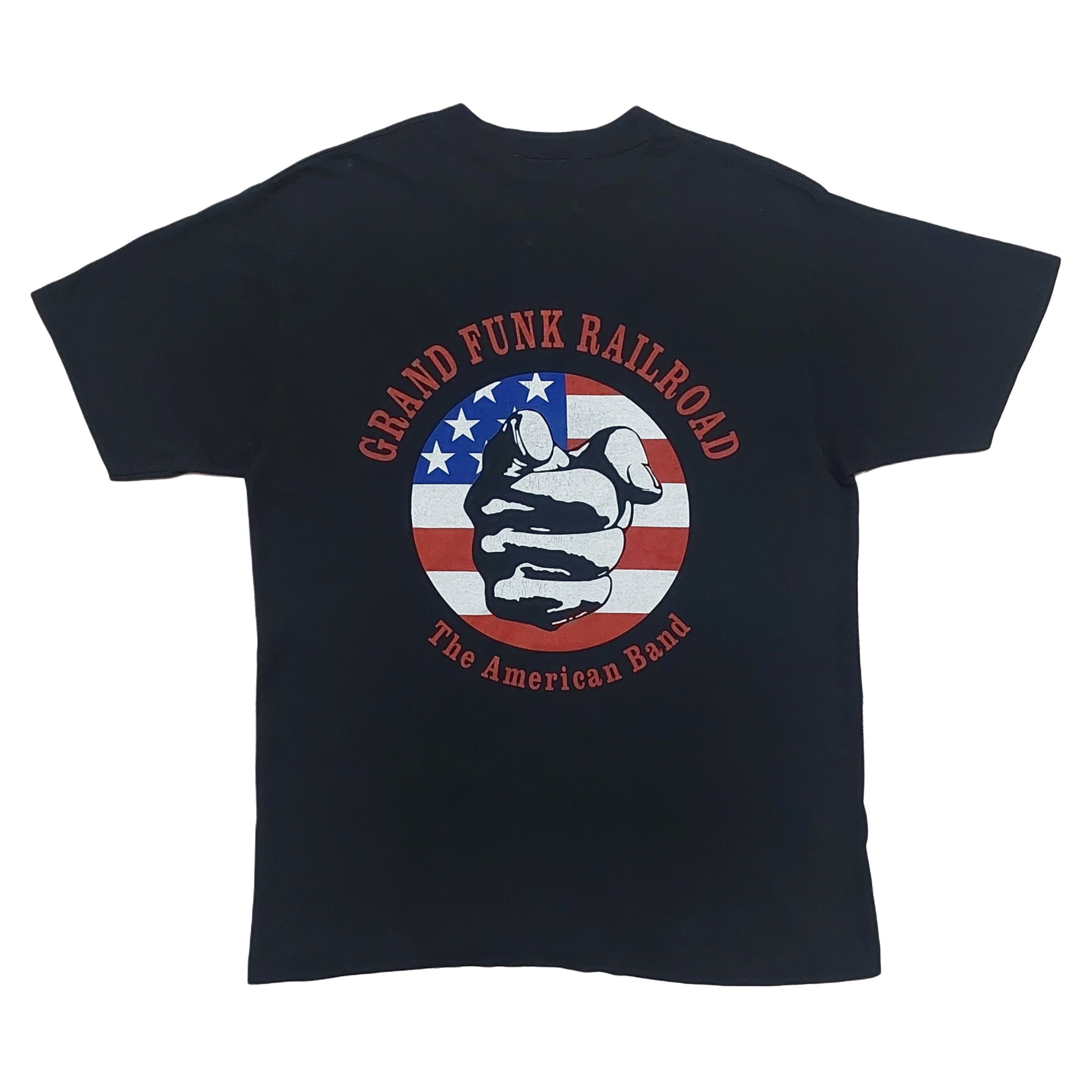 Band Tees Vintage 90's Grand Funk Railroad 'The American Band' Size US L / EU 52-54 / 3 - 10 Thumbnail