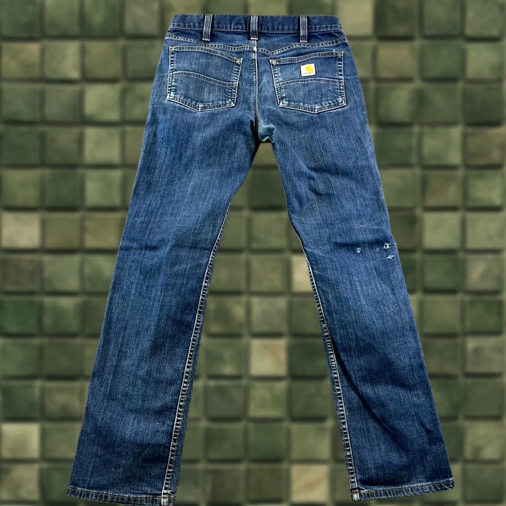 Carhartt Carhartt Mens Jeans Blue Denim 32x32 Rugged Flex Straight Fit 5-Pocket Workwear Jeans Size US 32 / EU 48 - 1 Thumbnail