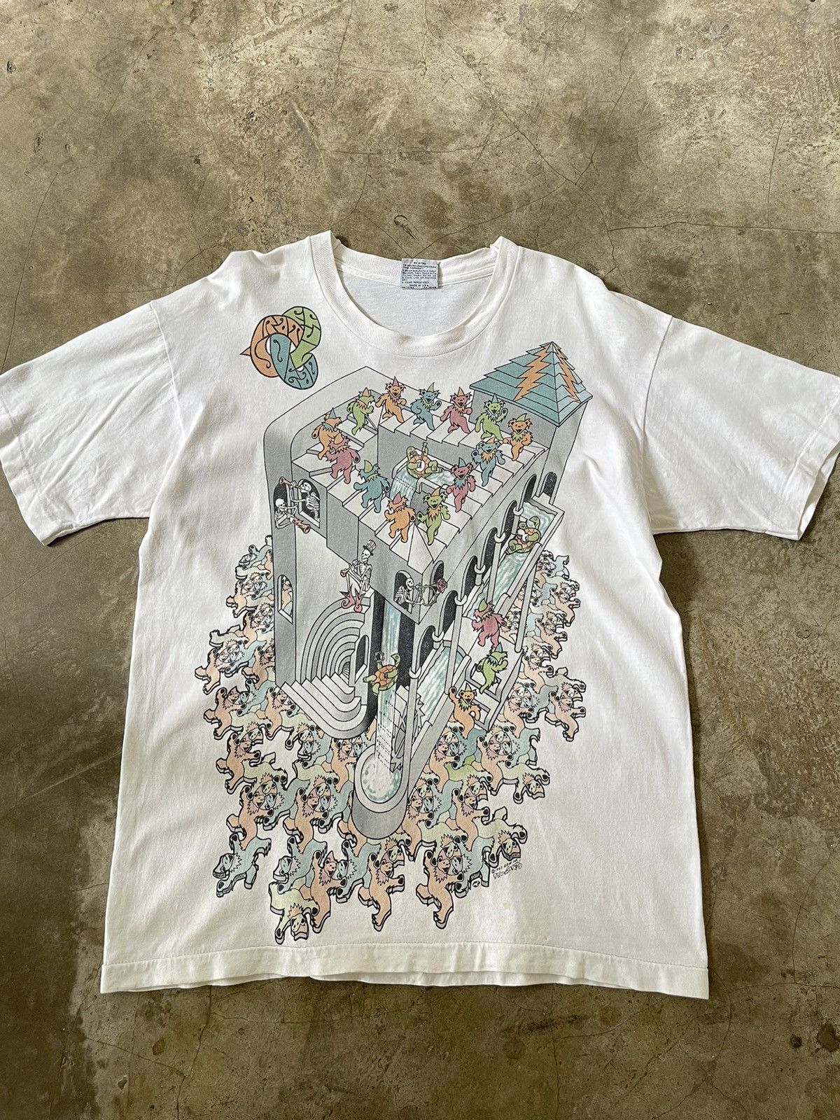 Liquid Blue Vintage 1993 Grateful Dead Mc Escher Derek Gores Liquid Blue Size US L / EU 52-54 / 3 - 1 Thumbnail