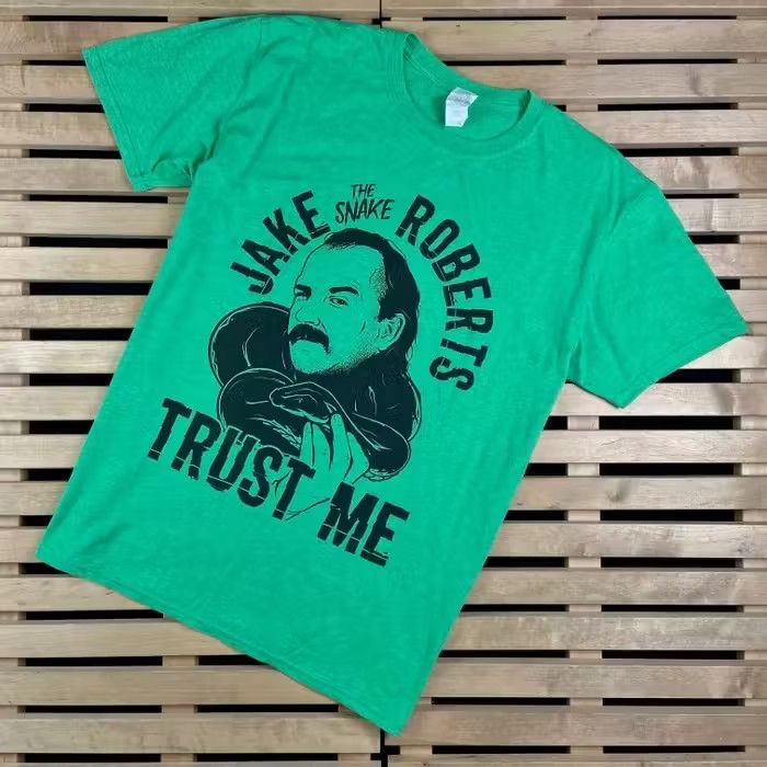 Vintage Mens Vintage T Shirt Jake Roberts Size XL Size US XL / EU 56 / 4 - 1 Thumbnail
