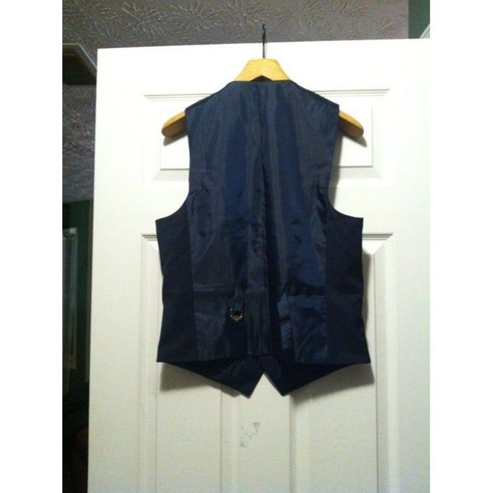 Stafford STAFFORD MEN'S NEW NAVY 51%WOOL 47%POLYESTER VEST SMALL Size US S / EU 44-46 / 1 - 4 Thumbnail