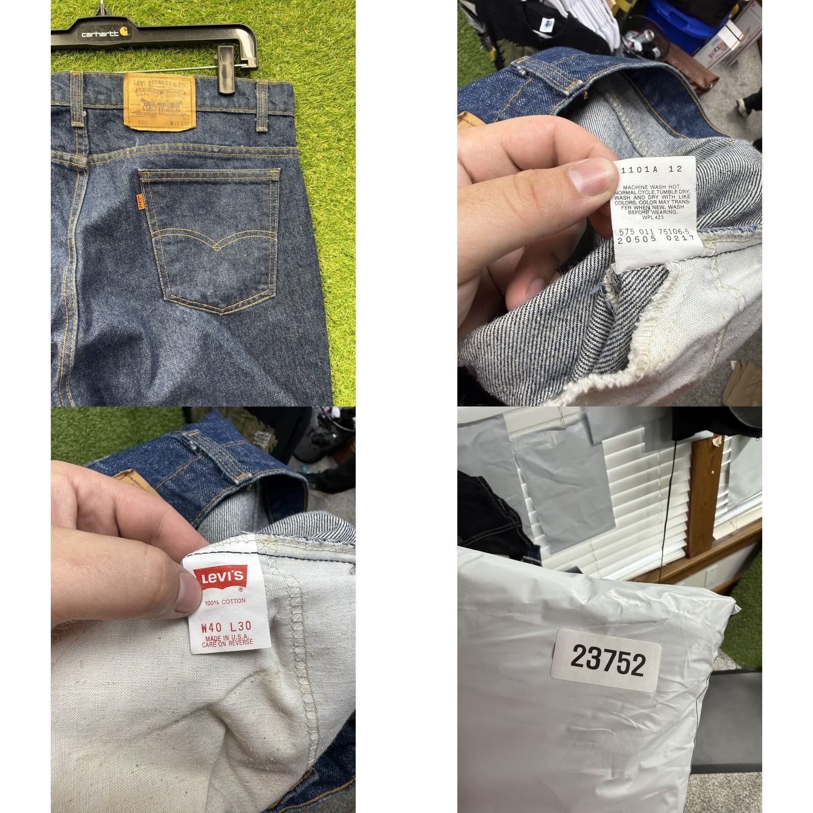 Levi's VINTAGE Levi's 505 Jeans Mens 40x30 Dark Wash Straight Denim Workwear 90s Mens Jeans Size US 40 / EU 56 - 8 Thumbnail