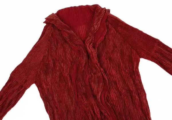 Issey Miyake issey miyake size:2 Red velvet pleated shirt Size XXS / US 00 / IT 34 - 3 Thumbnail