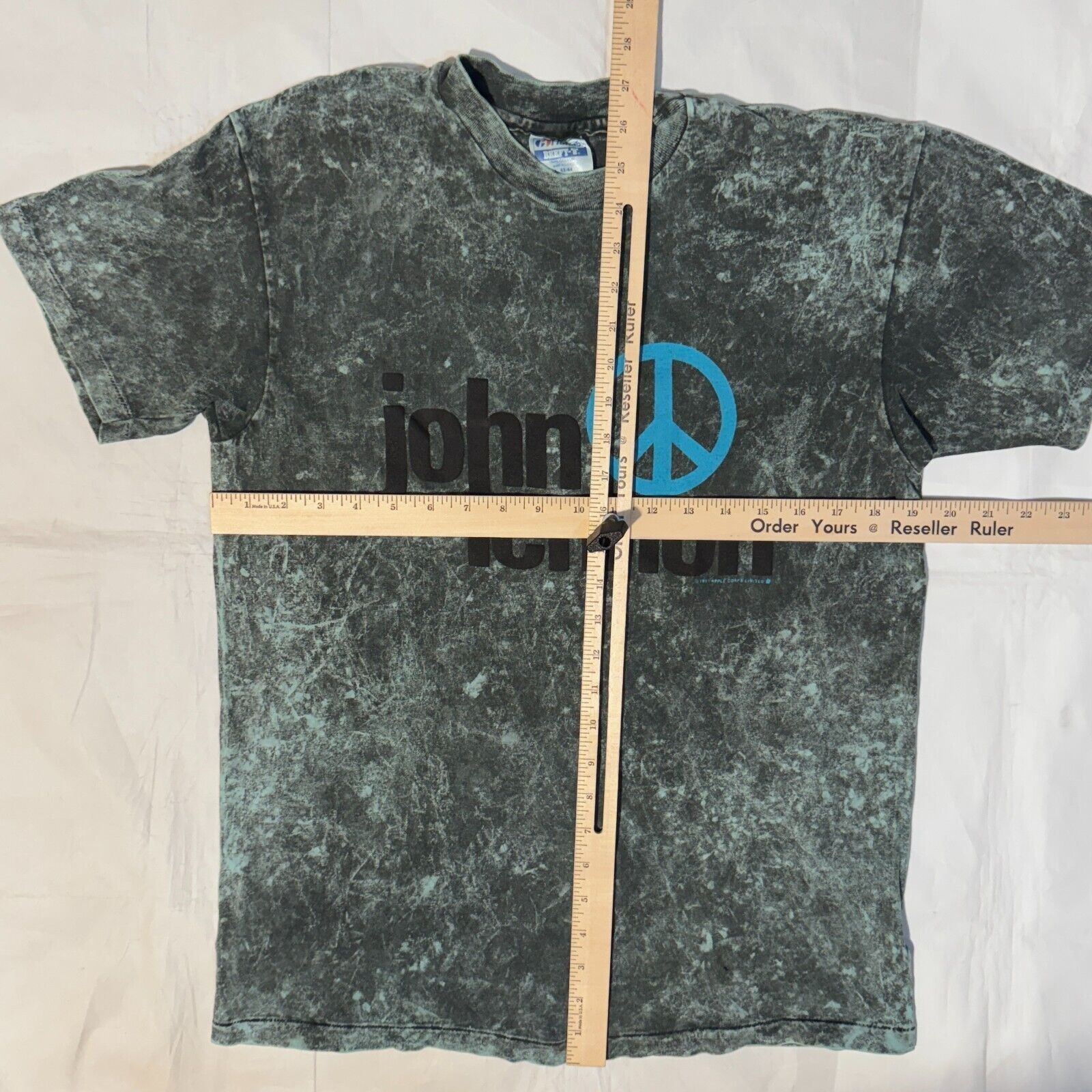 Hanes Vintage 80s John Lennon Tie Dye Peace Symbol The Beatles Tou Size US L / EU 52-54 / 3 - 6 Thumbnail