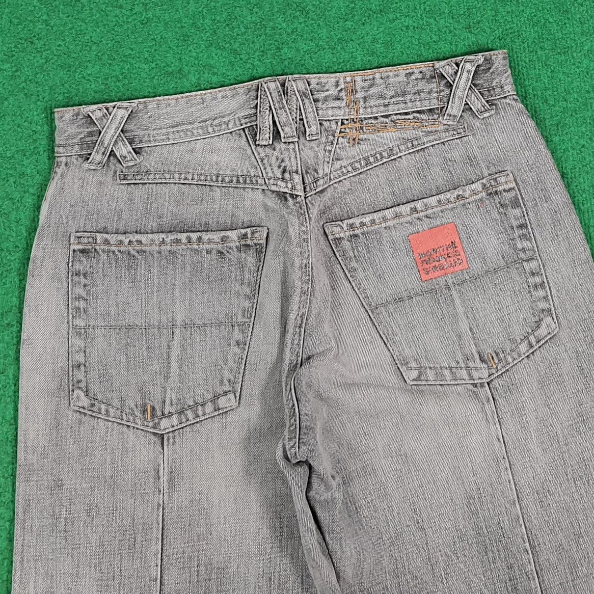 Marithe + Francois Girbaud Vintage Marithe Francois Girbuid Grey Baggy Jeans C280N19 Size US 29 - 5 Thumbnail