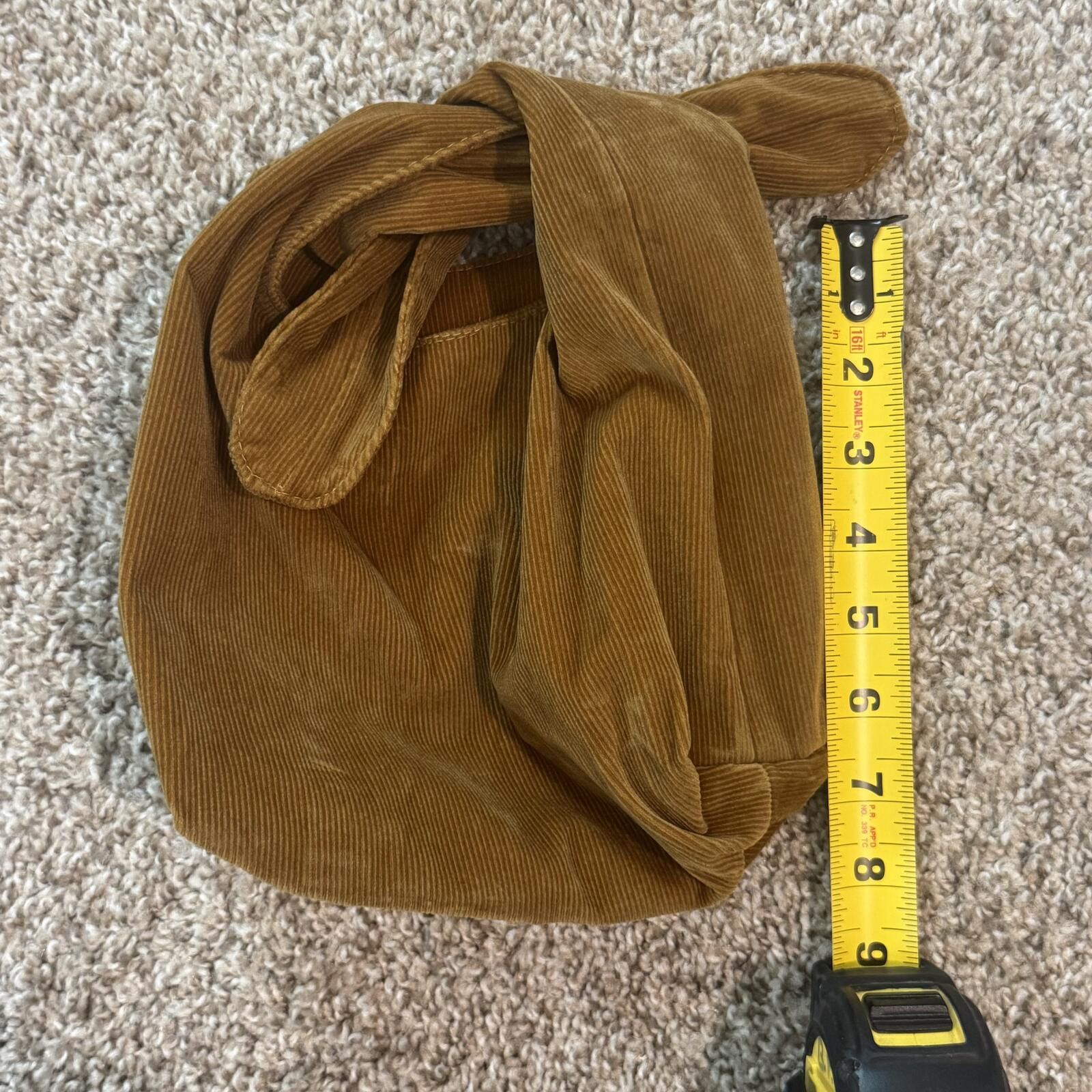 Marithe + Francois Girbaud Merit Brown Corduroy Knot Makeup Bag Size ONE SIZE - 2 Thumbnail