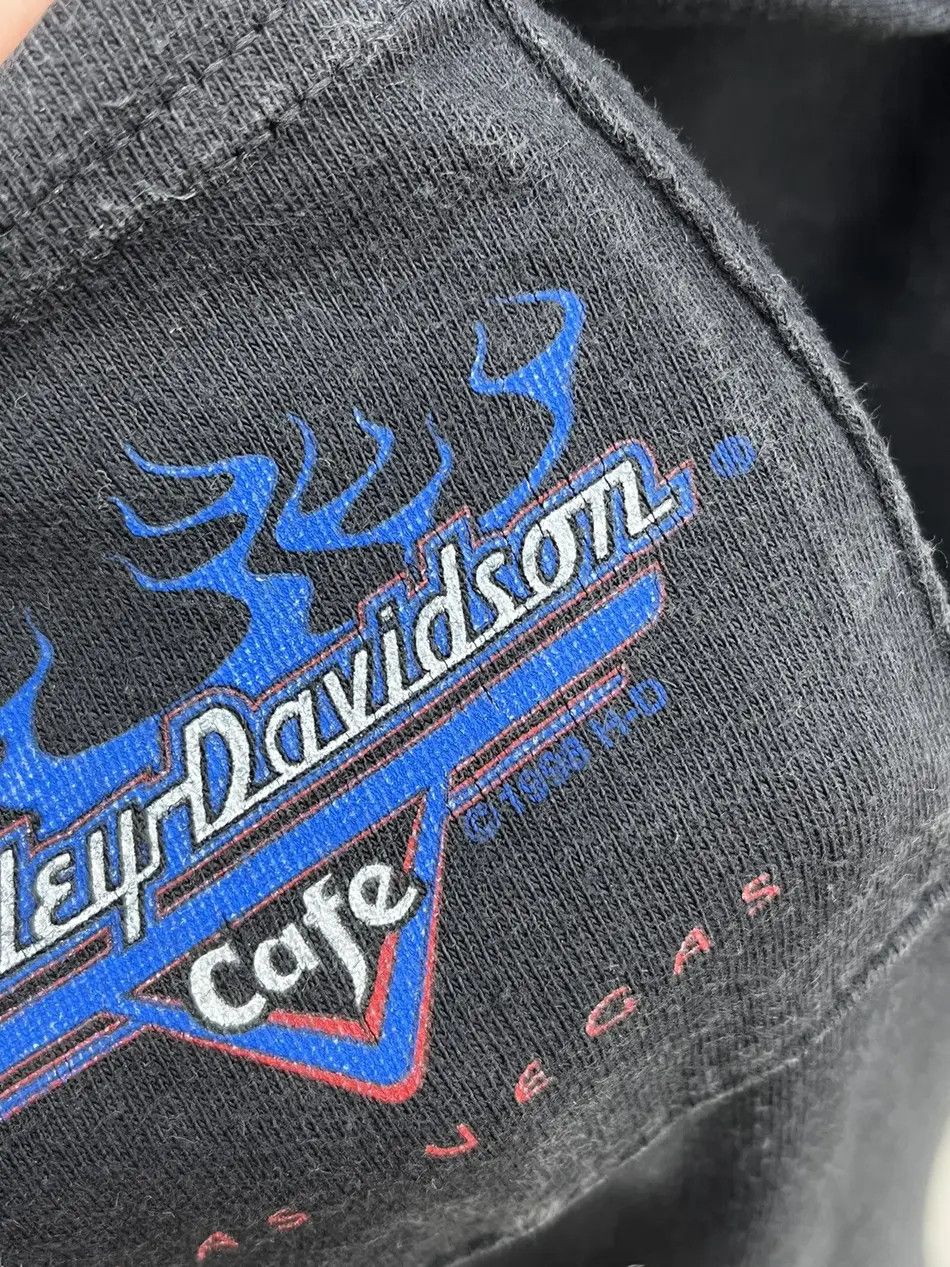 Harley Davidson Vintage 1998 Harley Davidson Cafe Las Vegas Tee T-shirt Size US M / EU 48-50 / 2 - 3 Thumbnail
