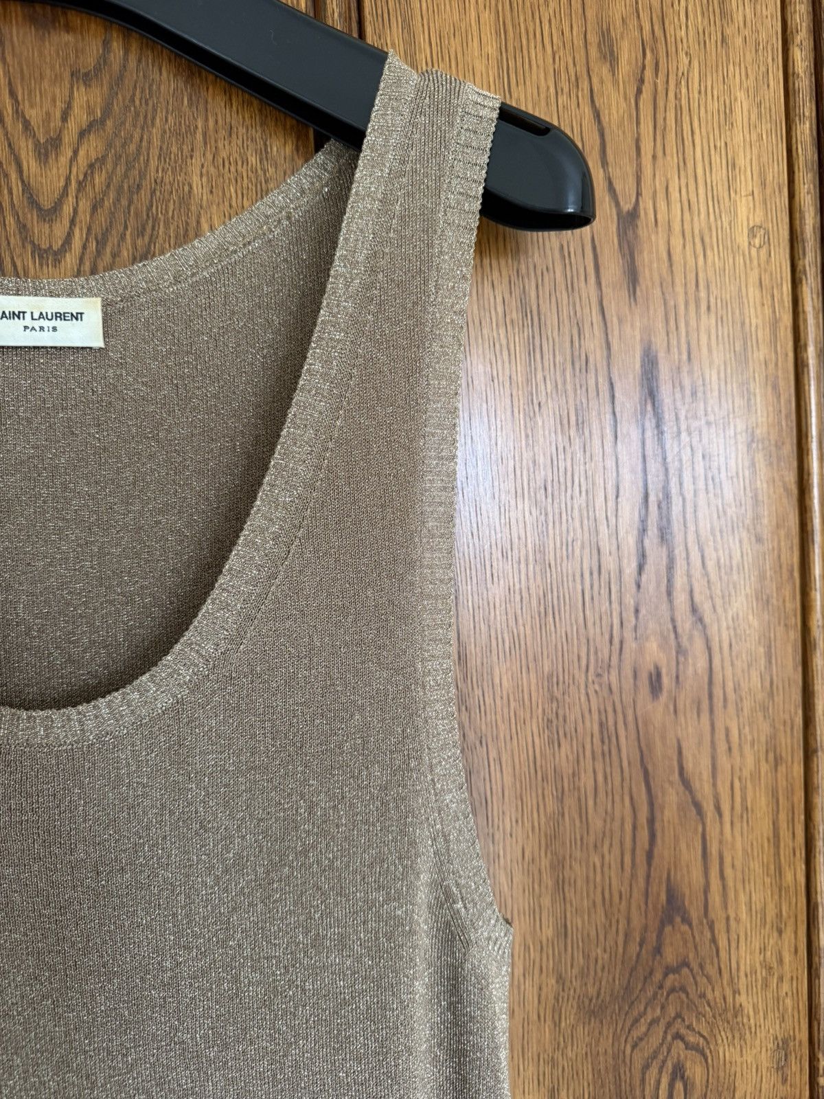 Saint Laurent Paris FW19 Saint Laurent metallic golf tank top vest sleeveless Size US M / EU 48-50 / 2 - 11 Thumbnail