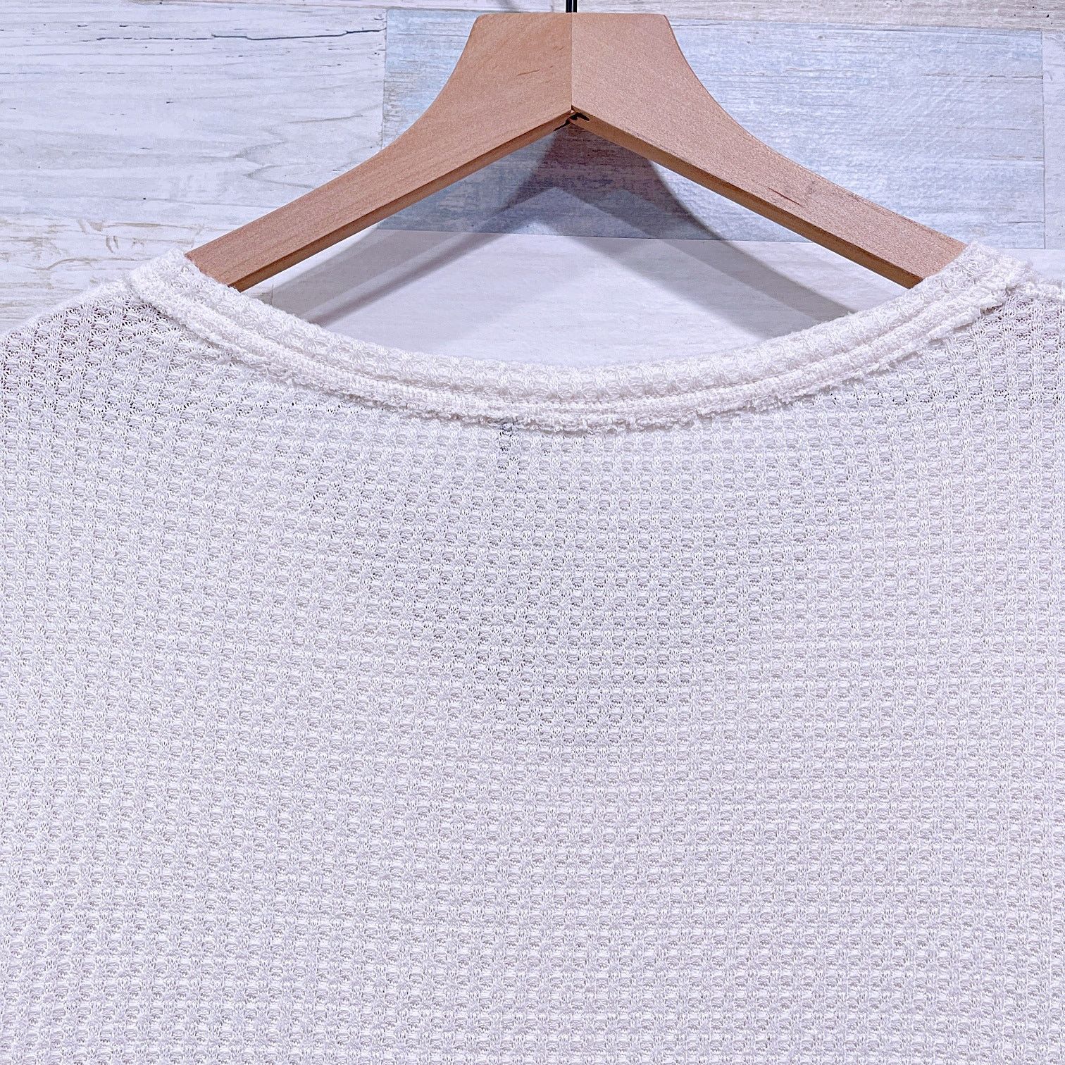Anthropologie AKEMI + KIN Waffle Knit Twist Front Shirt Womens Small Size S / US 4 / IT 40 - 5 Thumbnail