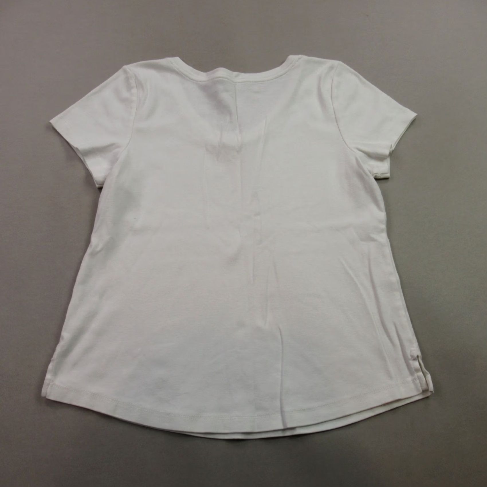 J. Jill J Jill Shirt Womens Medium Petite Short Sleeve Pullover Lightweight V Neck White - T-Shirt - 100% Cotton - Regular Fit Size M / US 6-8 / IT 42-44 - 5 Thumbnail