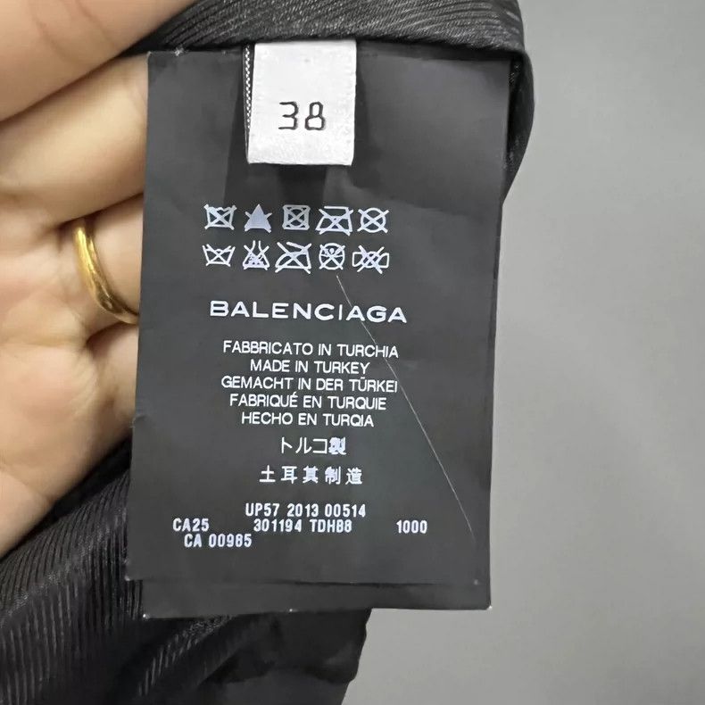 Balenciaga Balenciaga size 38 Black motorcycle leather jacket Size M / US 6-8 / IT 42-44 - 4 Thumbnail