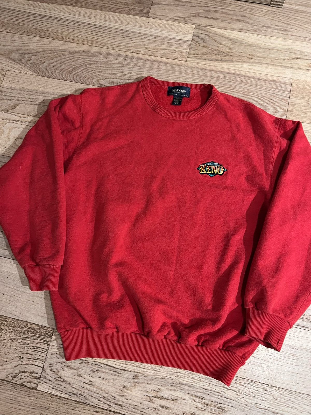 Japanese Brand × Vintage Vintage 90s Kemo gambling crew Sweatshirt Non Fiction Size US M / EU 48-50 / 2 - 1 Thumbnail