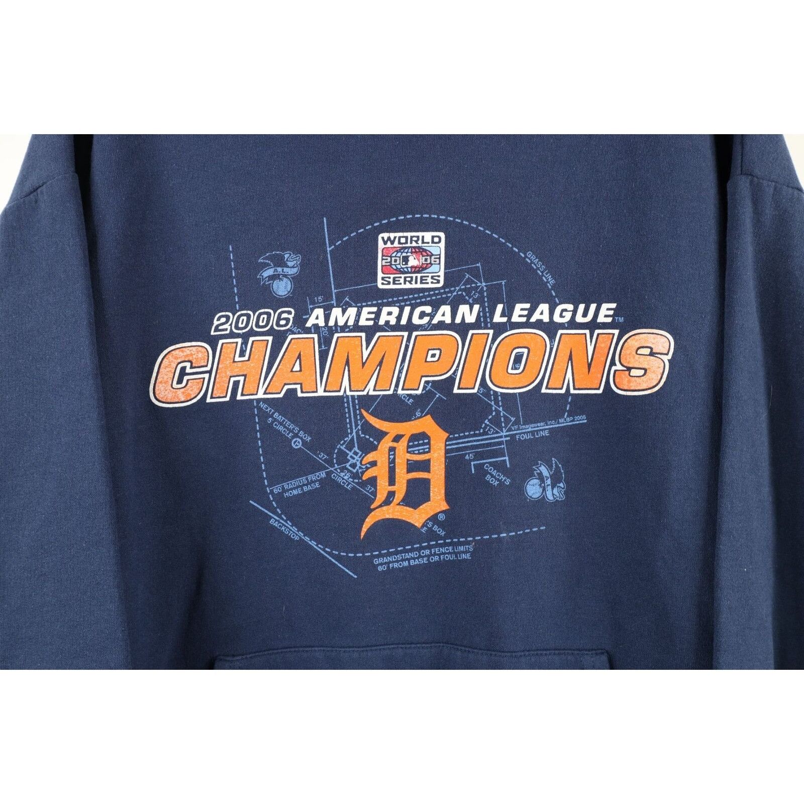 Vintage Vintage Faded 2006 AL Champs Detroit Tigers Baseball Hoodie Size US M / EU 48-50 / 2 - 4 Thumbnail