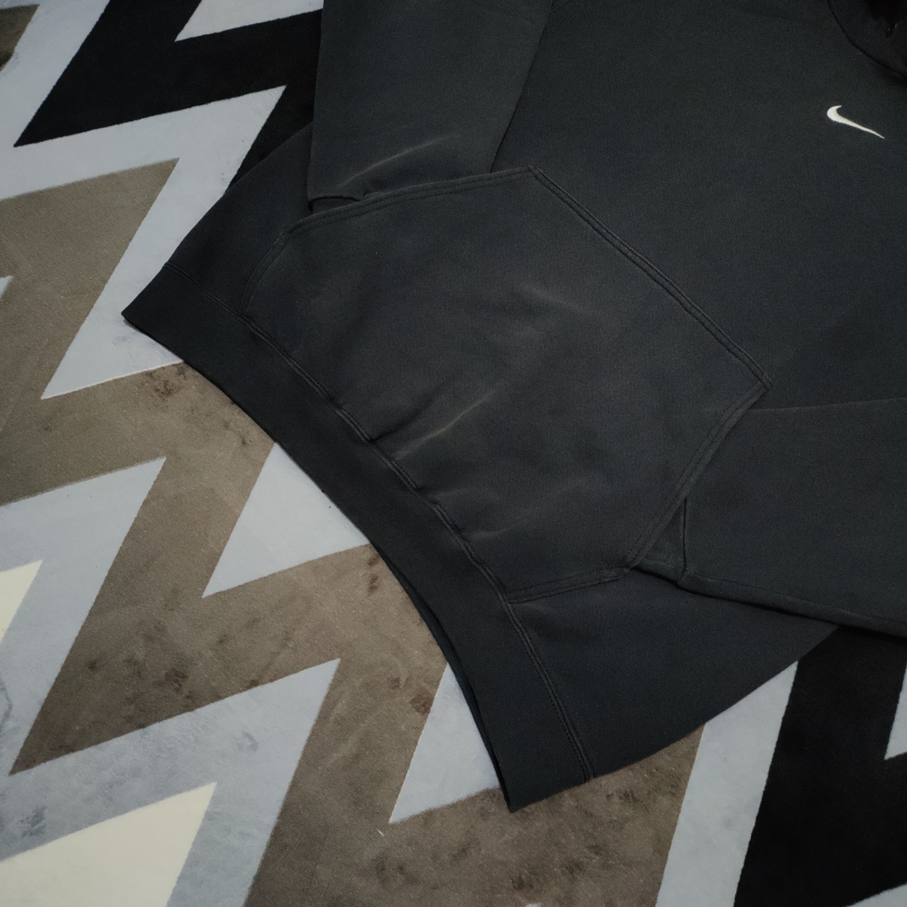Nike × Vintage Vintage Nike Center Swoosh Black 90s Size US M / EU 48-50 / 2 - 2 Thumbnail