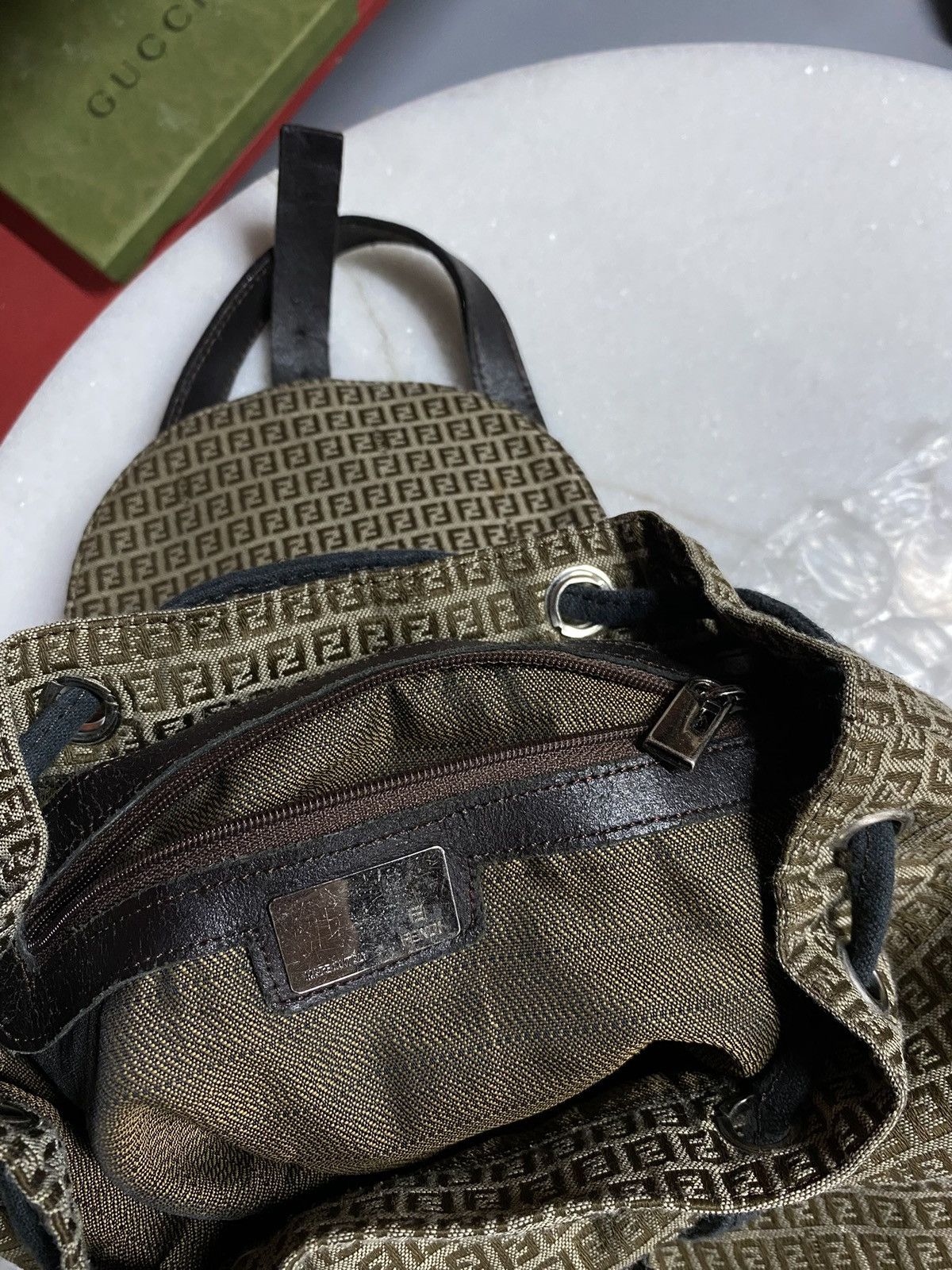 Fendi Fendi FF Monogram Backpack Canvas Leather Small Bag Vtg Size ONE SIZE - 5 Thumbnail