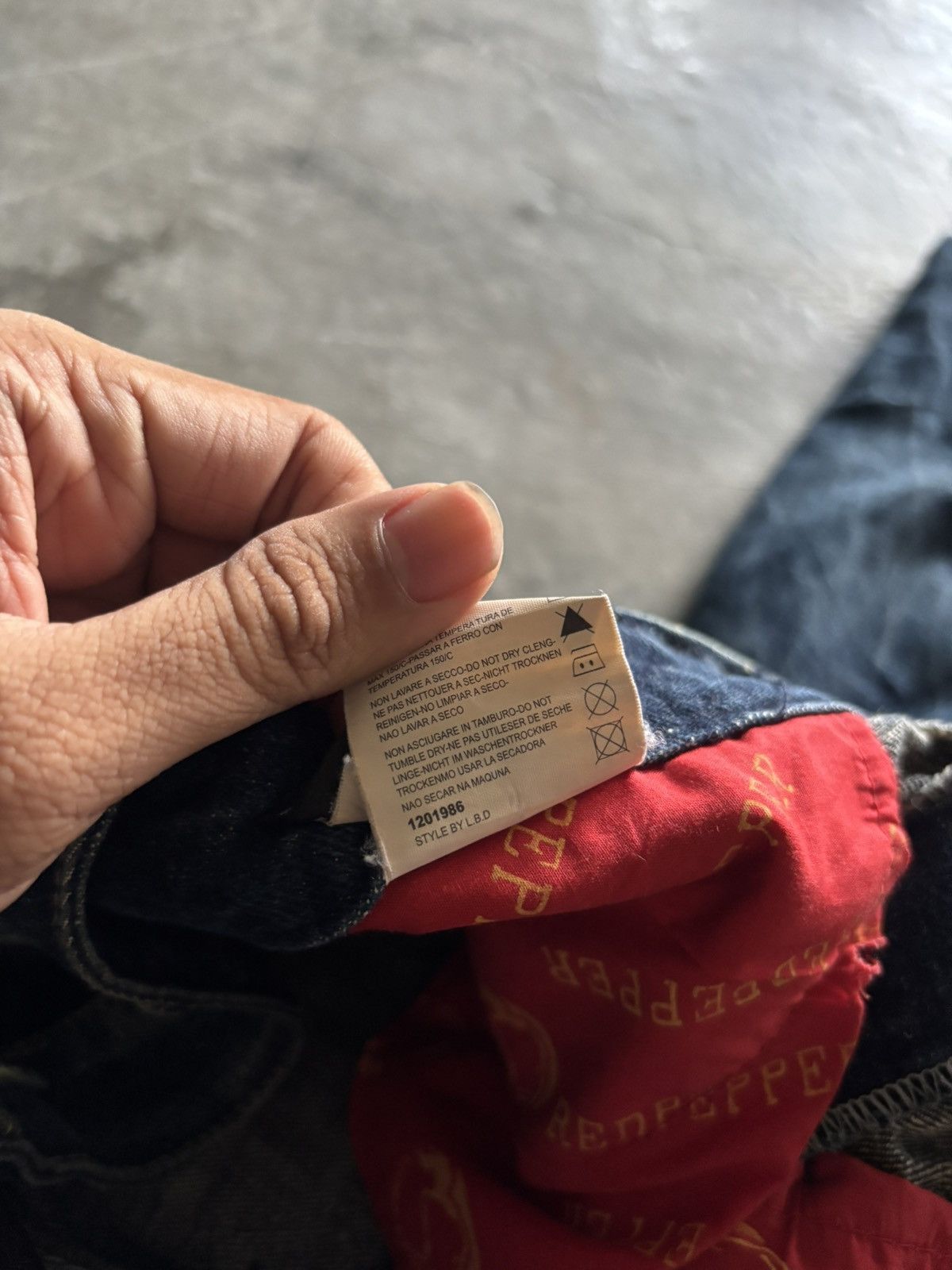 If Six Was Nine RED PEPPER JEANS leopard fur backpocket wing punk grunge Size US 32 / EU 48 - 11 Thumbnail