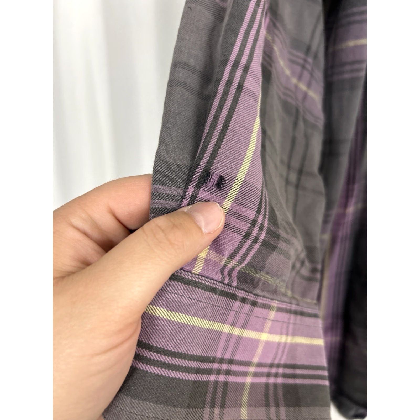 Roper Roper Mens 2XL Long Sleeve Button-Up Shirt Purple Plaid Flannel Size US XXL / EU 58 / 5 - 3 Thumbnail