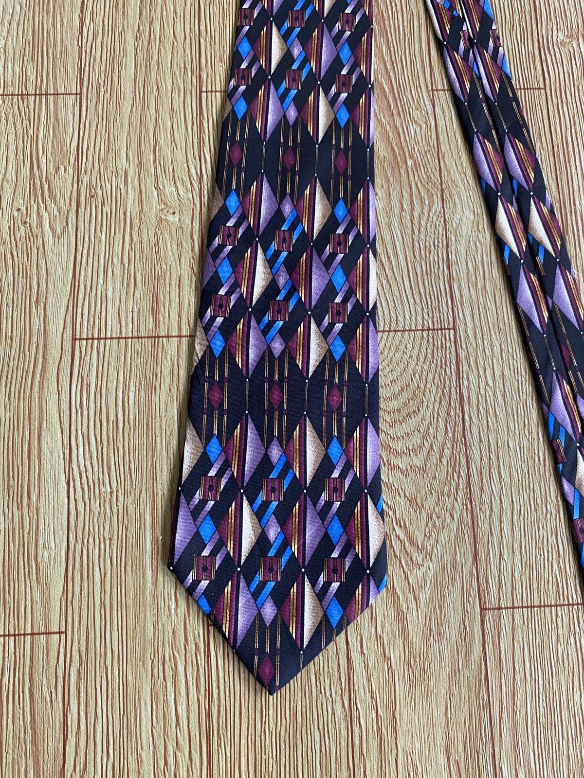 Givenchy Very Rare Vintage Brand Givenchy 100% Silk Necktie 1990s Size ONE SIZE - 3 Thumbnail