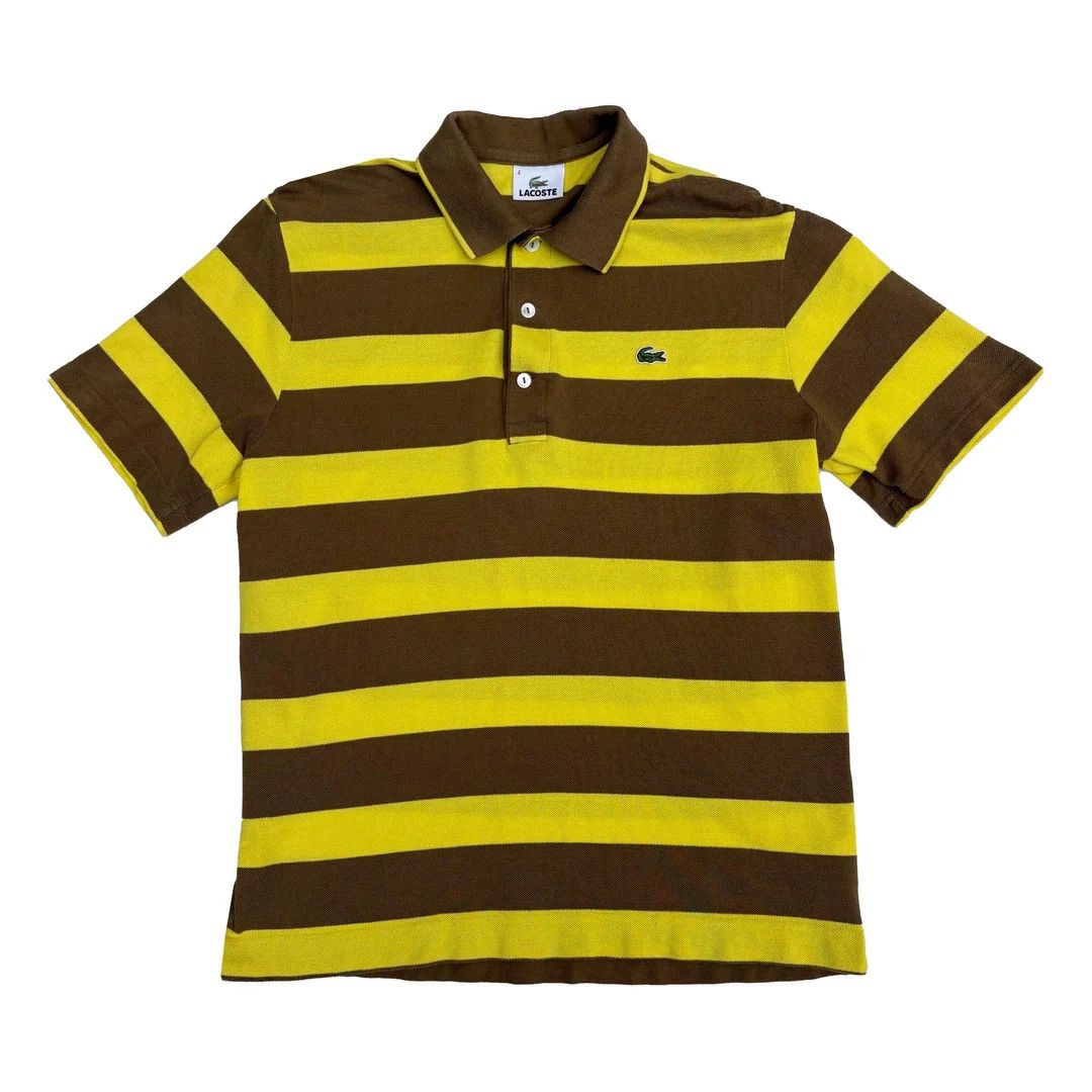 Lacoste Lacoste 2000 Y2k Vintage Striped Indie Japan Made Polo Shirt Size US M / EU 48-50 / 2 - 1 Thumbnail
