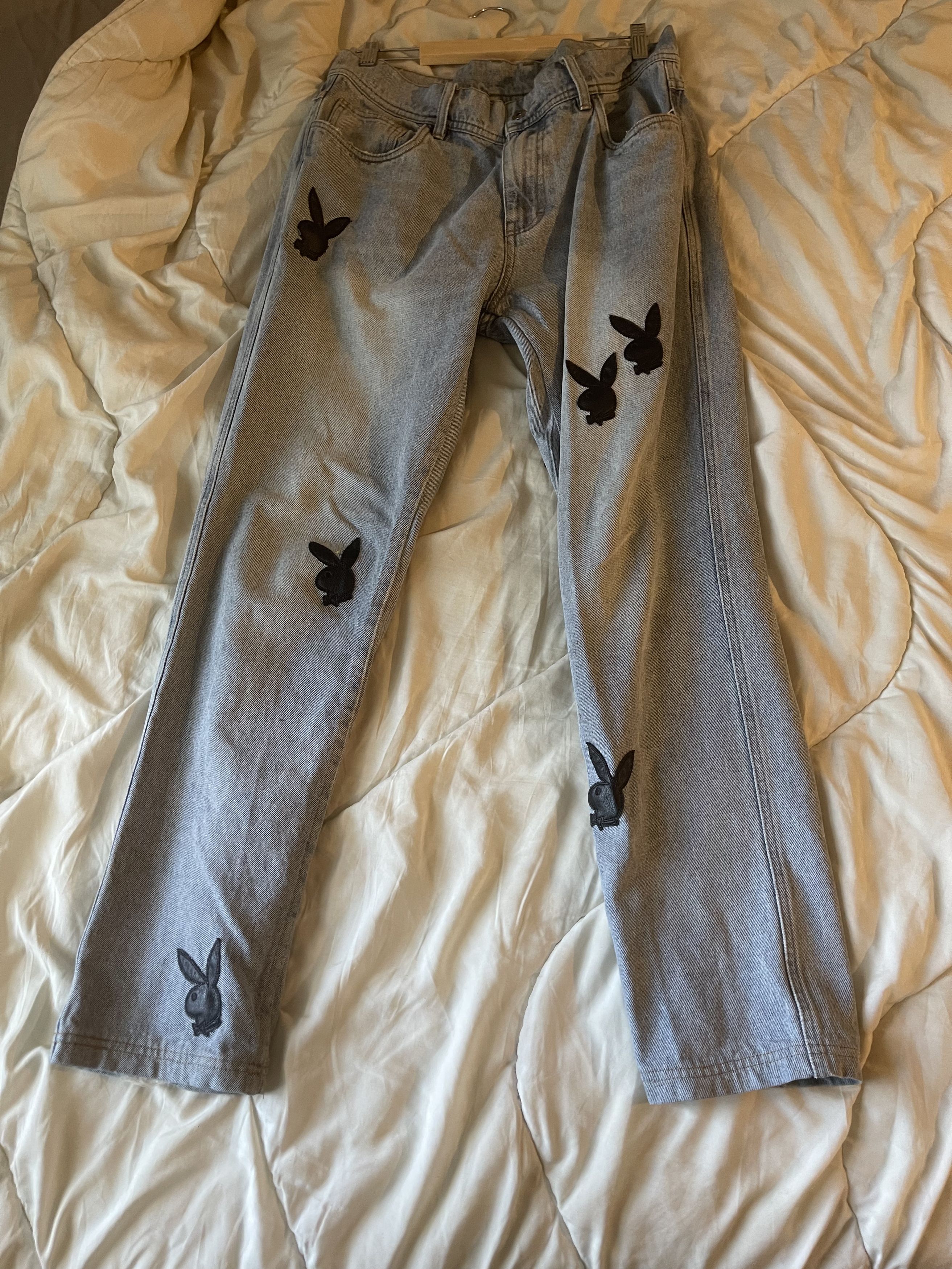 Playboy × Pleasures Pleasures Playboy jeans patch Size US 32 / EU 48 - 1 Thumbnail