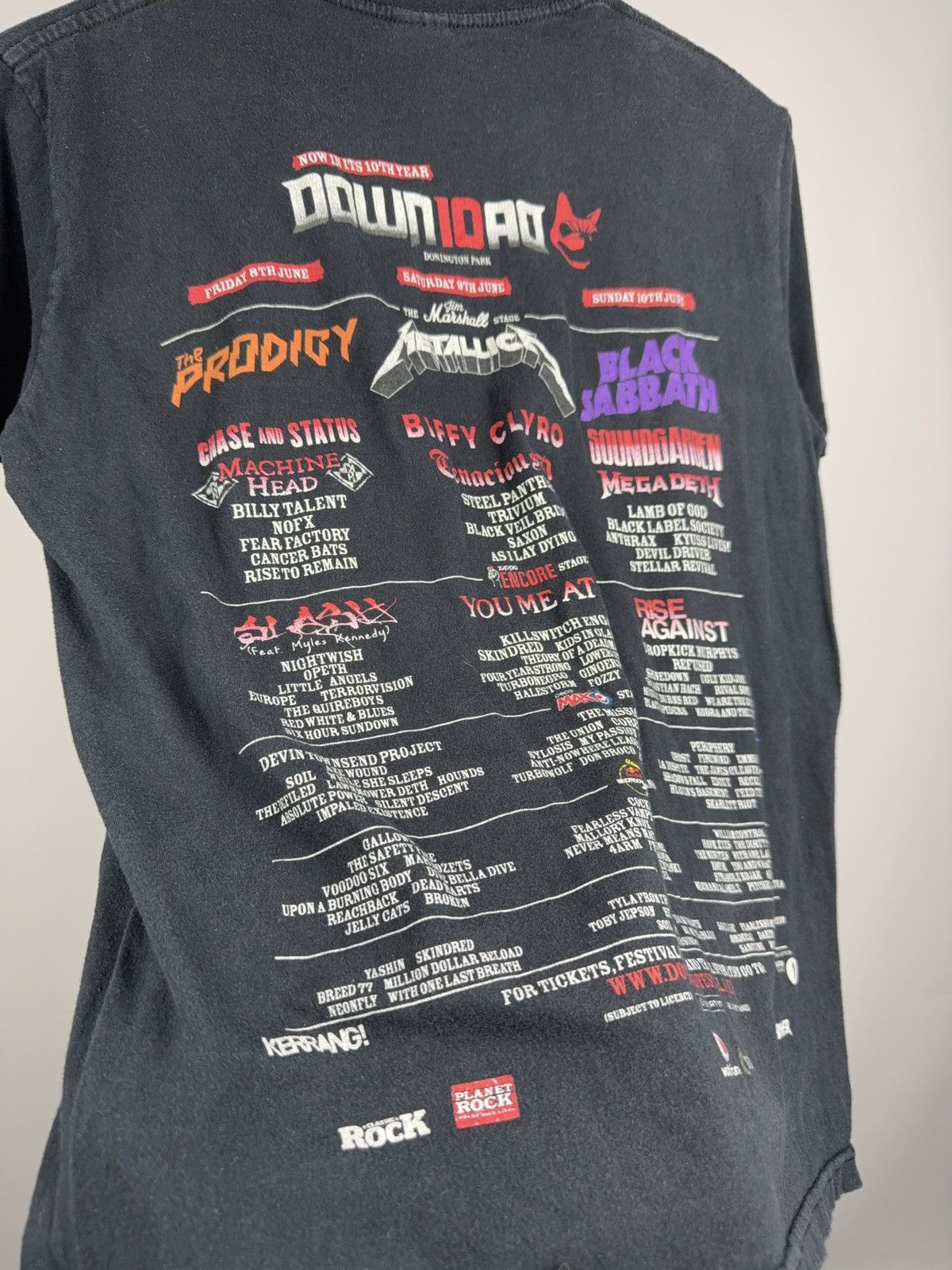Band Tees Download Festival 2013 Band Tee Metallica Sabbath Prodigy Size US S / EU 44-46 / 1 - 13 Thumbnail