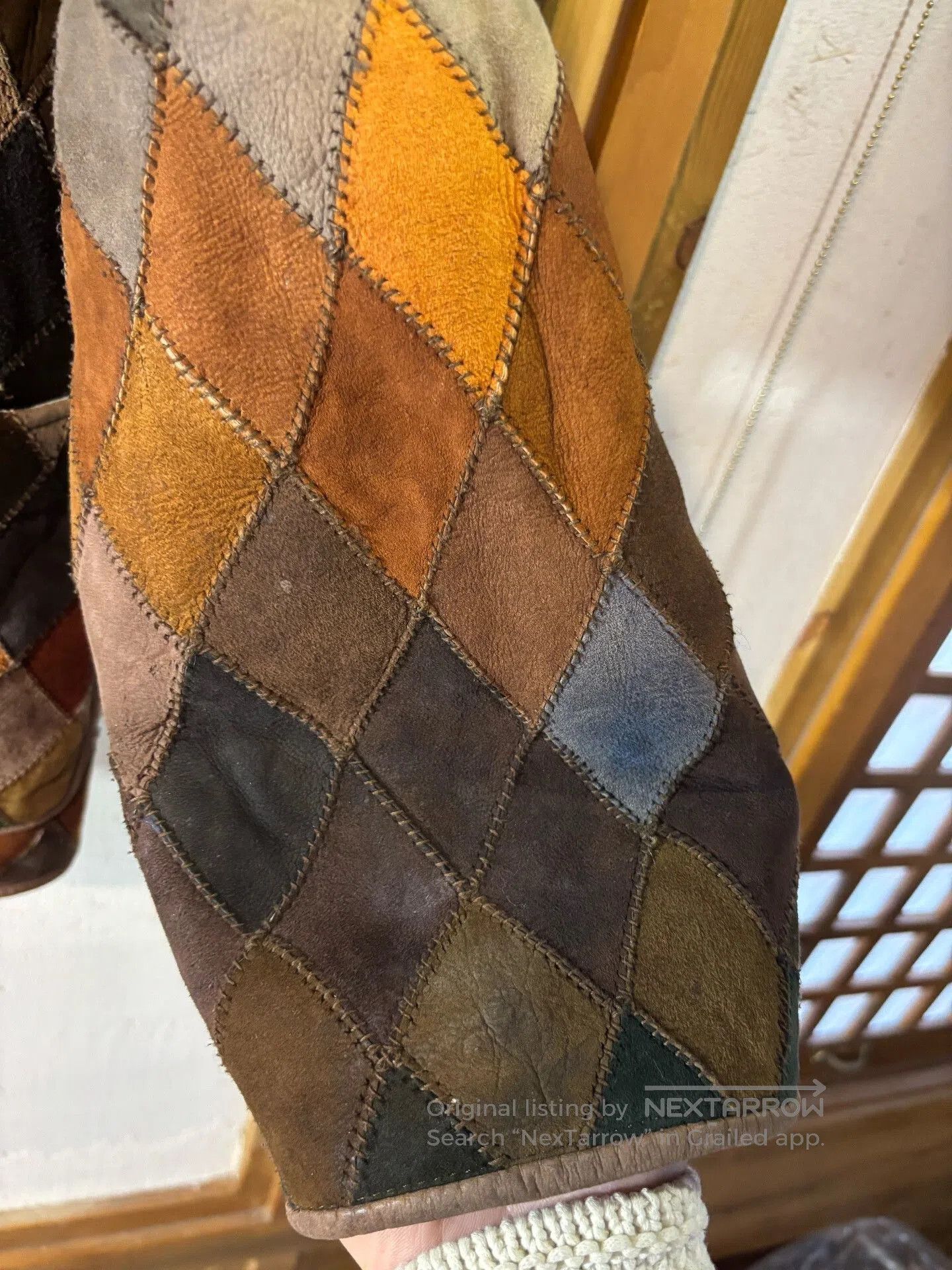 Vintage Vintage Big Gate Patchwork Lamb Fur Coat. Size US M / EU 48-50 / 2 - 6 Thumbnail